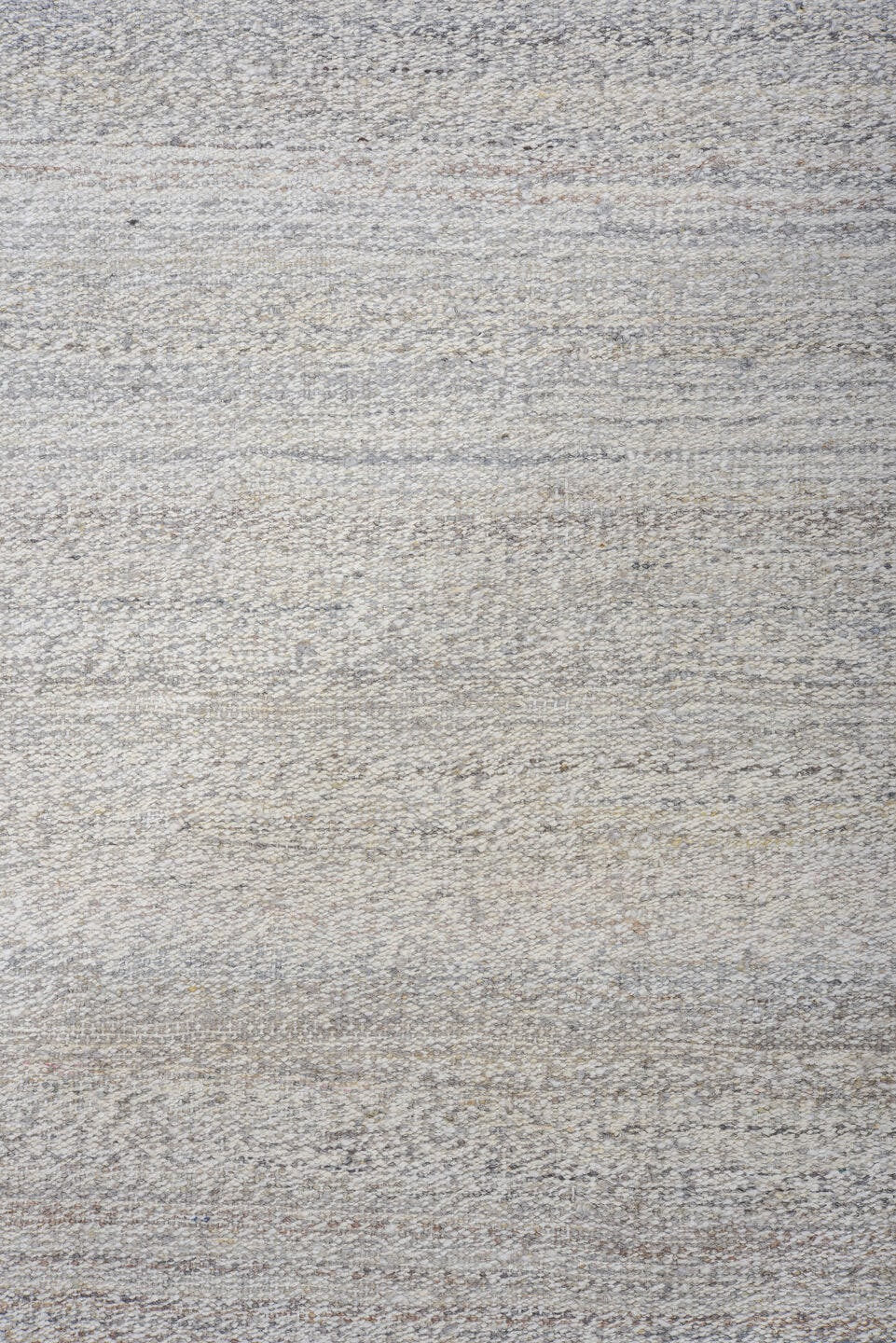 9' x 12' one-of-a-kind handmade vintage Kilim large size rug. Color palette: ivory, light gray, cream, taupe, beige, gray