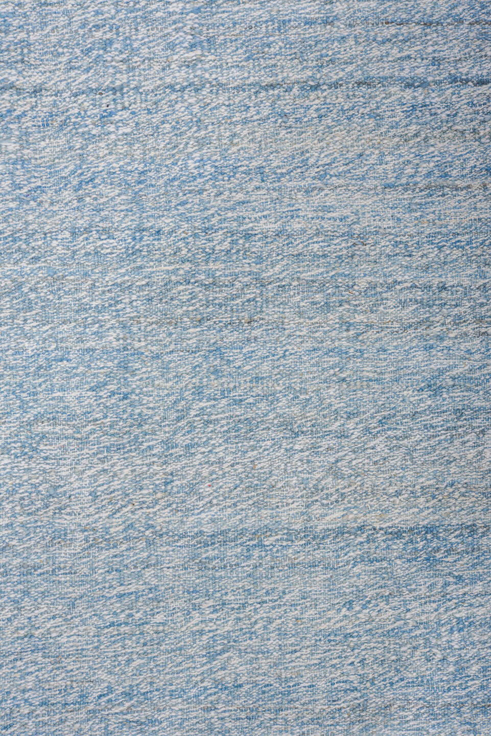 9' x 12' one-of-a-kind handmade vintage Kilim large size rug. Color palette: sky blue, ivory, pale blue, cream, taupe