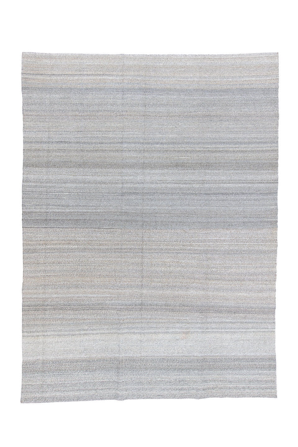 8' x 10' one-of-a-kind handmade vintage Kilim large size rug. Color palette: alice blue, black, dark gray, dim gray