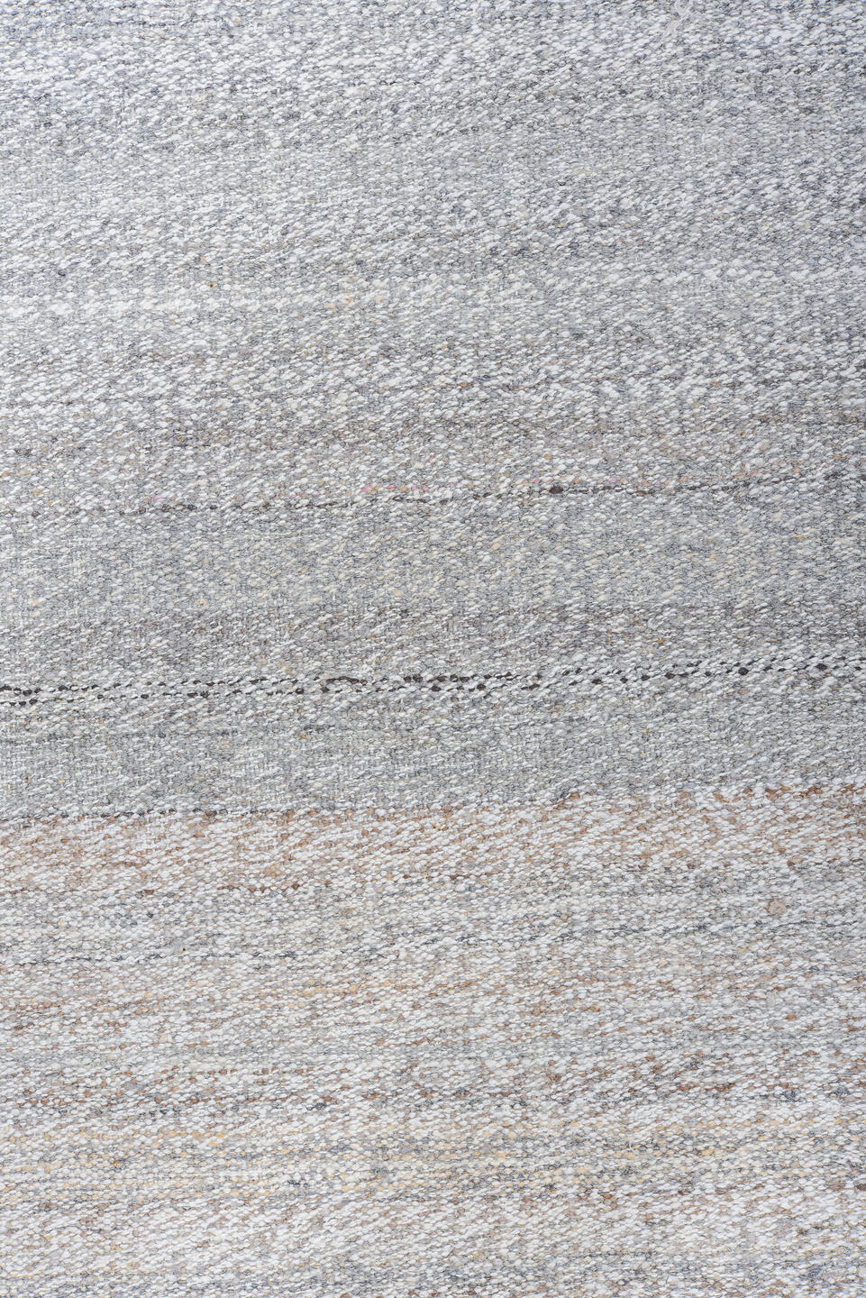 8' x 10' one-of-a-kind handmade vintage Kilim large size rug. Color palette: ivory, light gray, taupe, greige, beige, gray