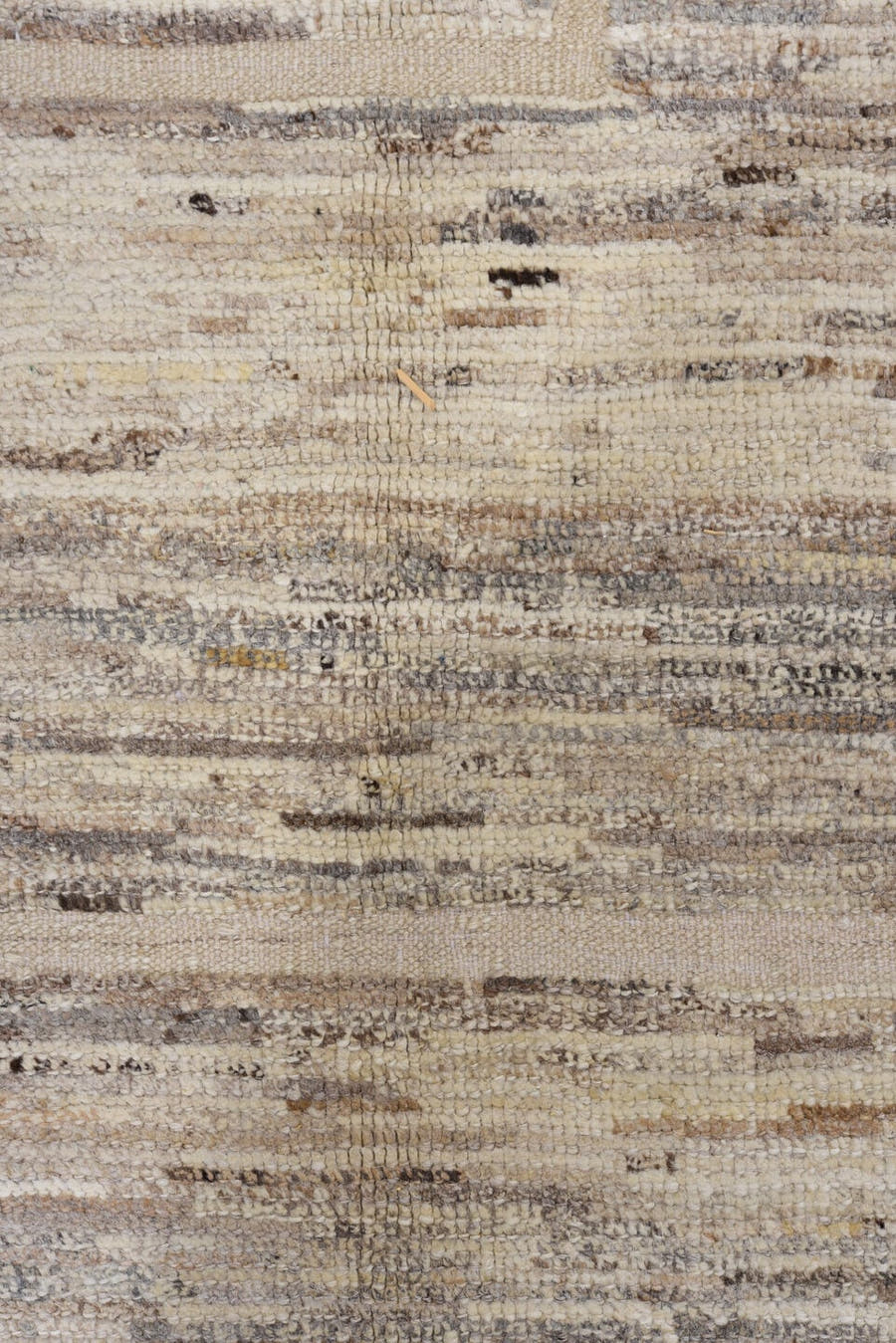 10' x 13' one-of-a-kind handmade vintage Tulu large size rug. Color palette: ivory, taupe, beige, gray, greige, brown