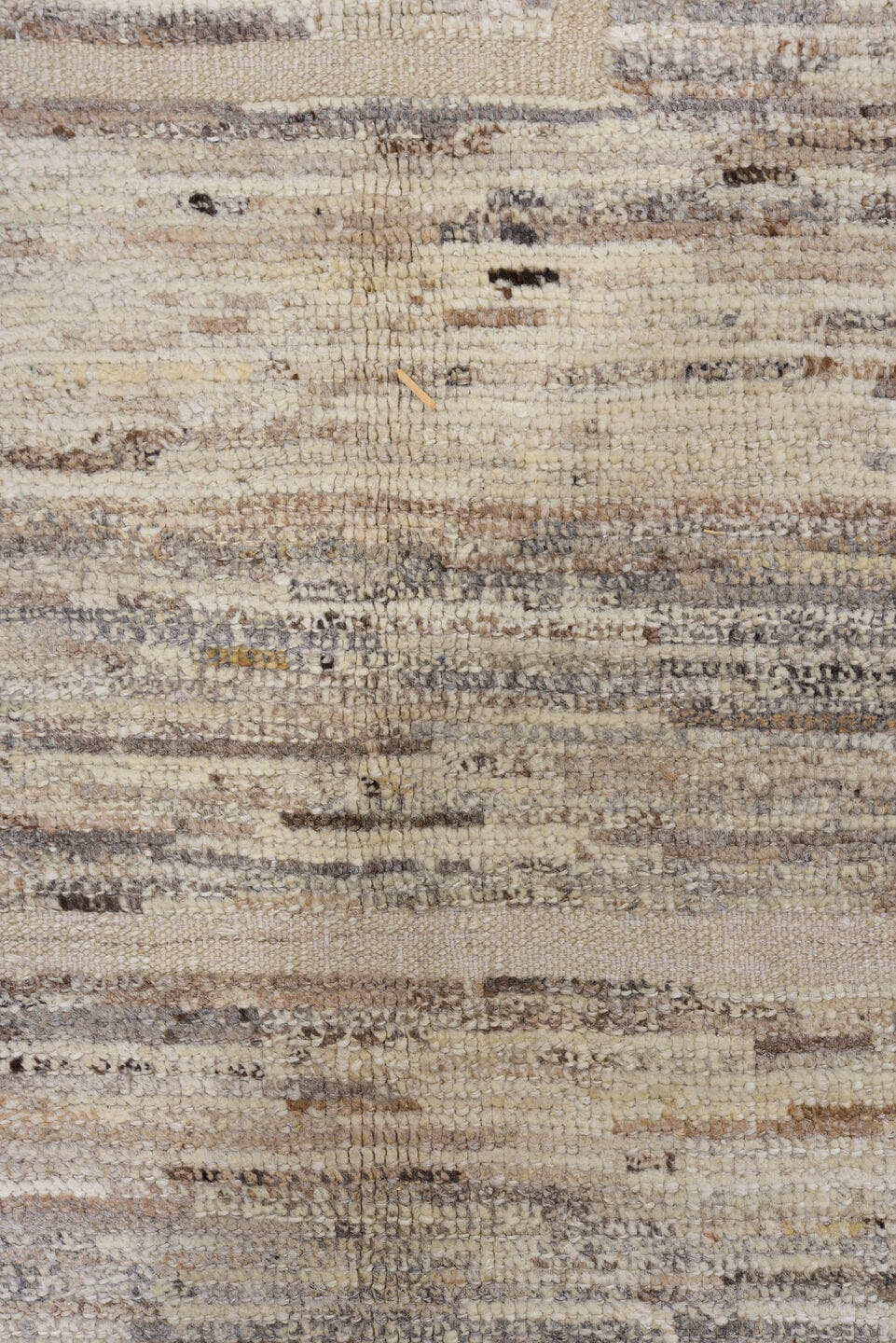 10' x 13' one-of-a-kind handmade vintage Tulu large size rug. Color palette: ivory, taupe, beige, gray, greige, brown