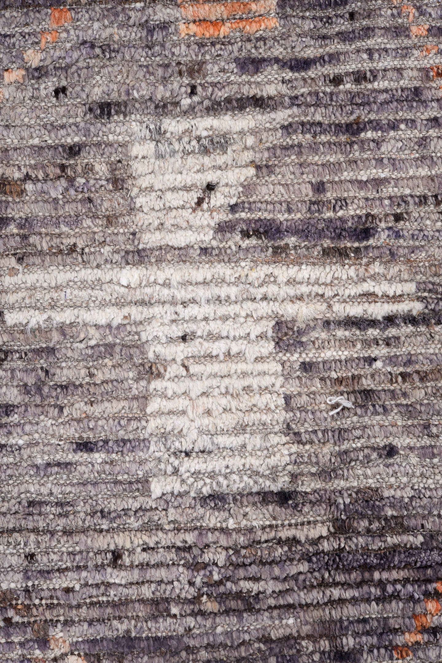13' x 16' one-of-a-kind handmade vintage Tulu oversize rug. Color palette: gray, charcoal, coral, ivory, taupe, black
