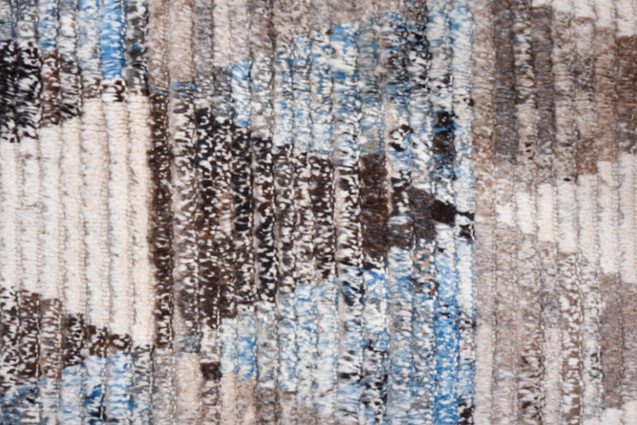 13' x 16' one-of-a-kind handmade vintage Tulu oversize rug. Color palette: black, blue, charcoal, fiord, gainsboro, gray