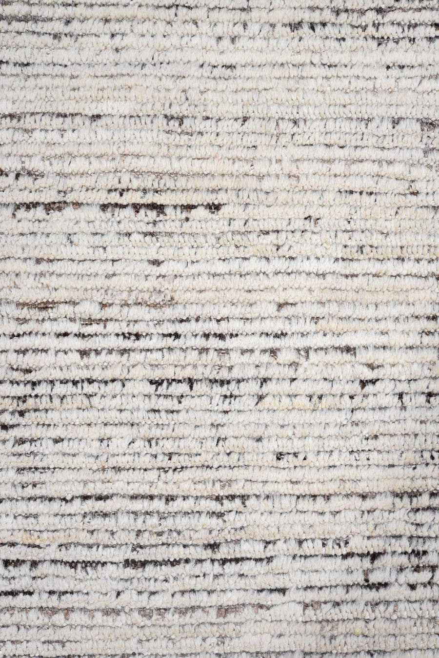 3' x 13' one-of-a-kind handmade vintage Tulu runner rug. Color palette: ivory, charcoal, taupe, brown, gray, black, beige