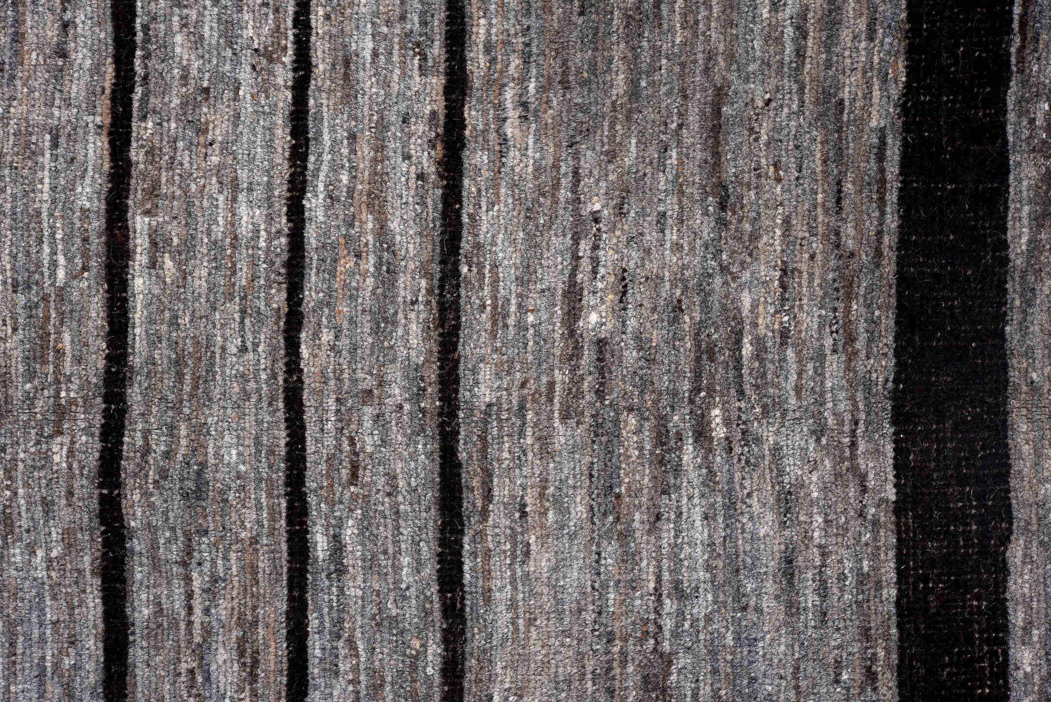 10' x 14' one-of-a-kind handmade vintage Tulu large size rug. Color palette: black, charcoal, dark gray, dim gray, gainsboro