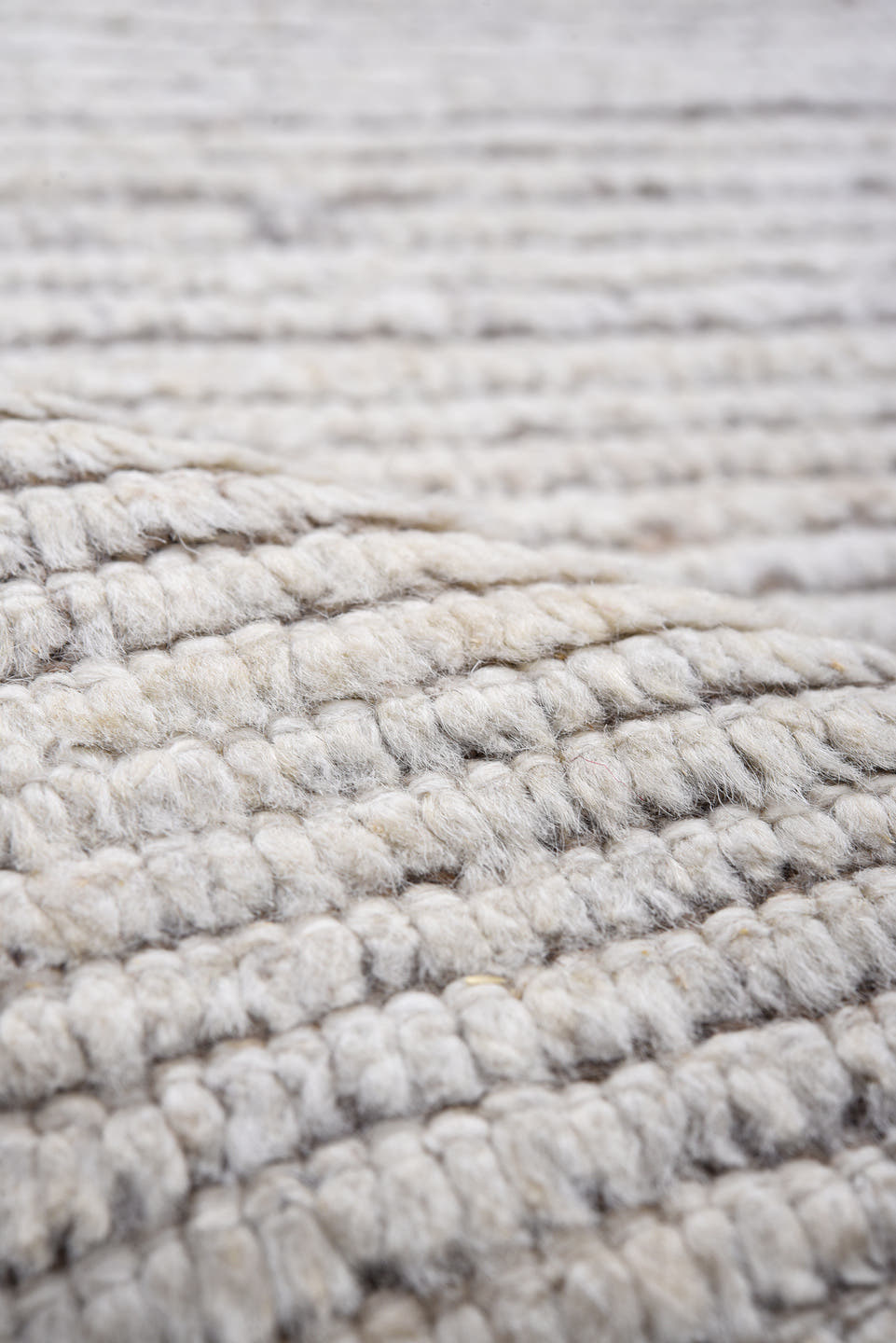 2' x 15' one-of-a-kind handmade vintage Tulu runner rug. Color palette: ivory, taupe, gray, cream, beige