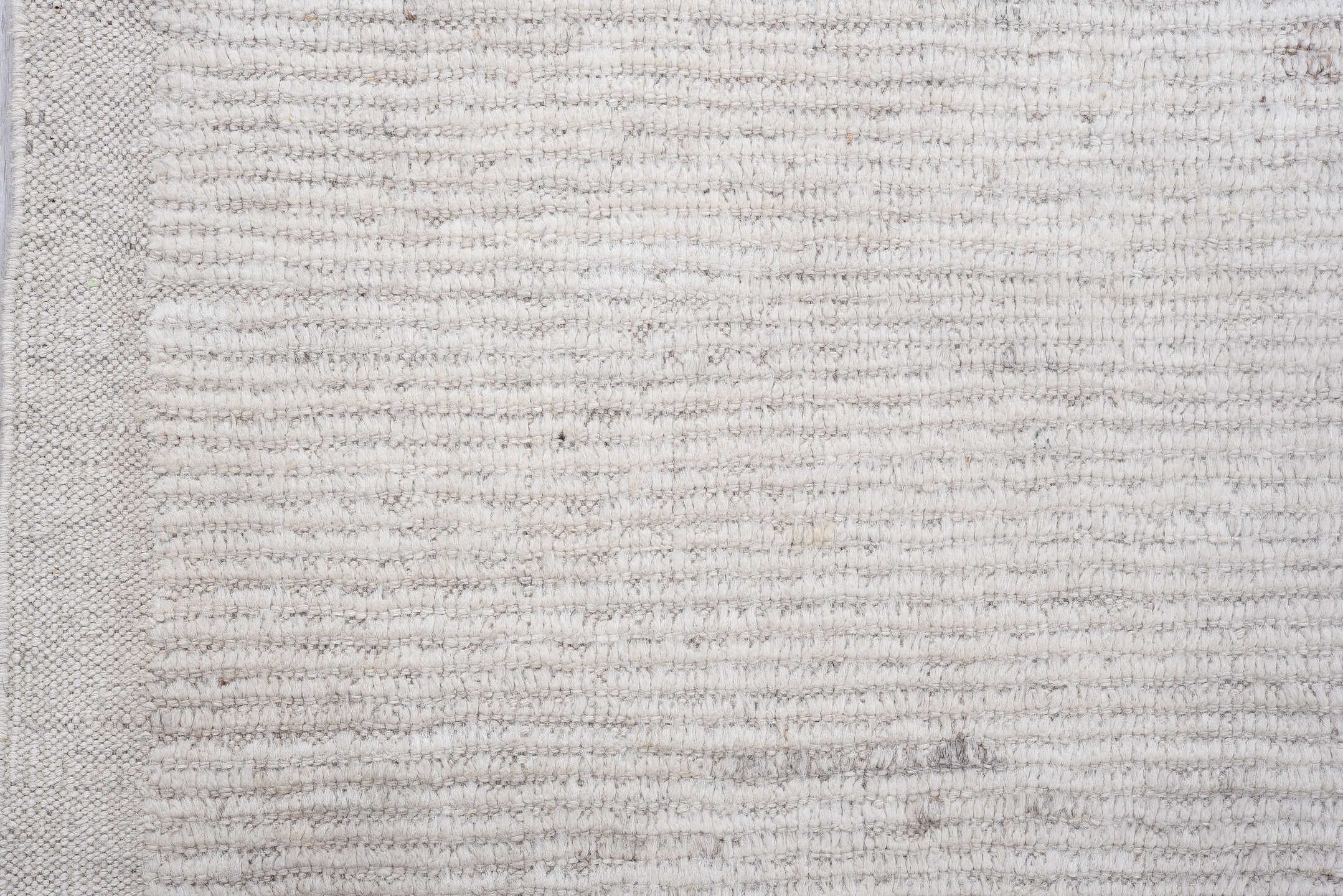 3' x 15' one-of-a-kind handmade vintage Tulu runner rug. Color palette: ivory, cream, taupe, light gray, beige, gray
