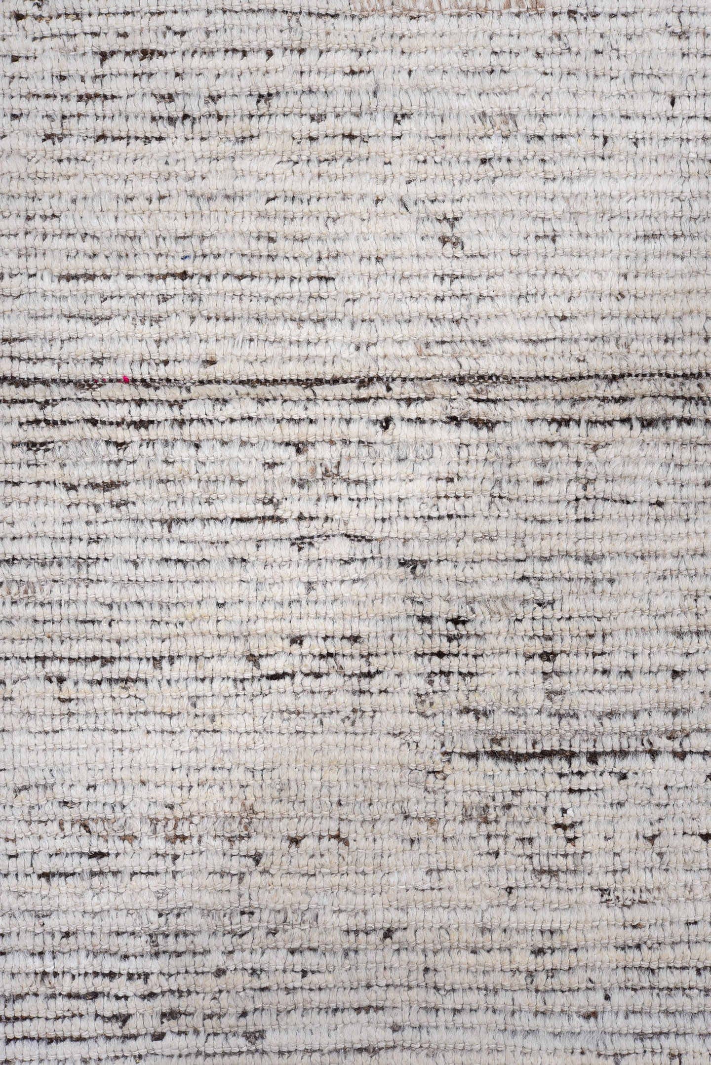 3' x 17' one-of-a-kind handmade vintage Tulu runner rug. Color palette: ivory, charcoal, taupe, brown, gray, black, beige