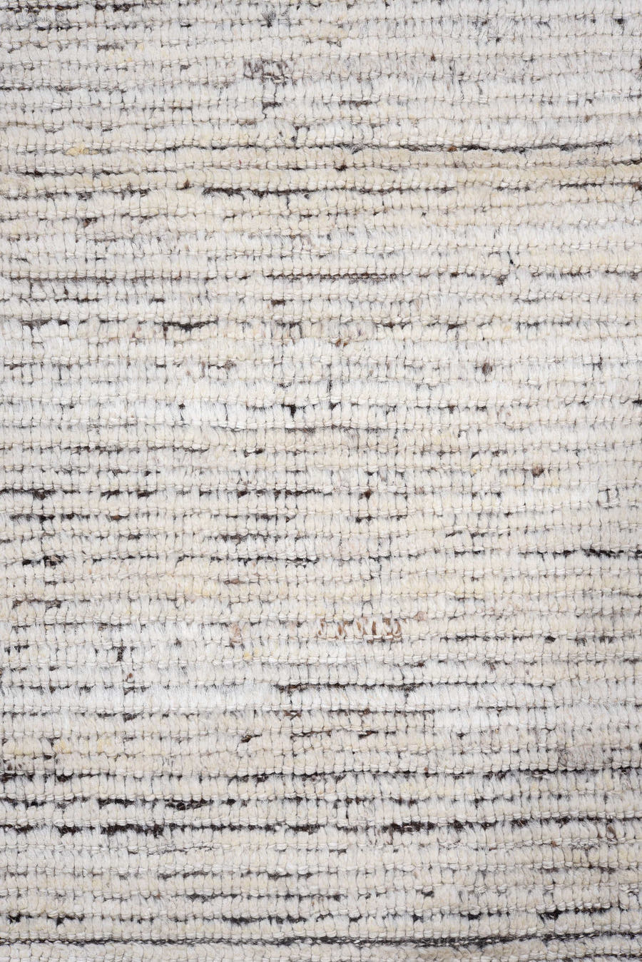 3' x 14' one-of-a-kind handmade vintage Tulu runner rug. Color palette: ivory, charcoal, taupe, gray, black, beige
