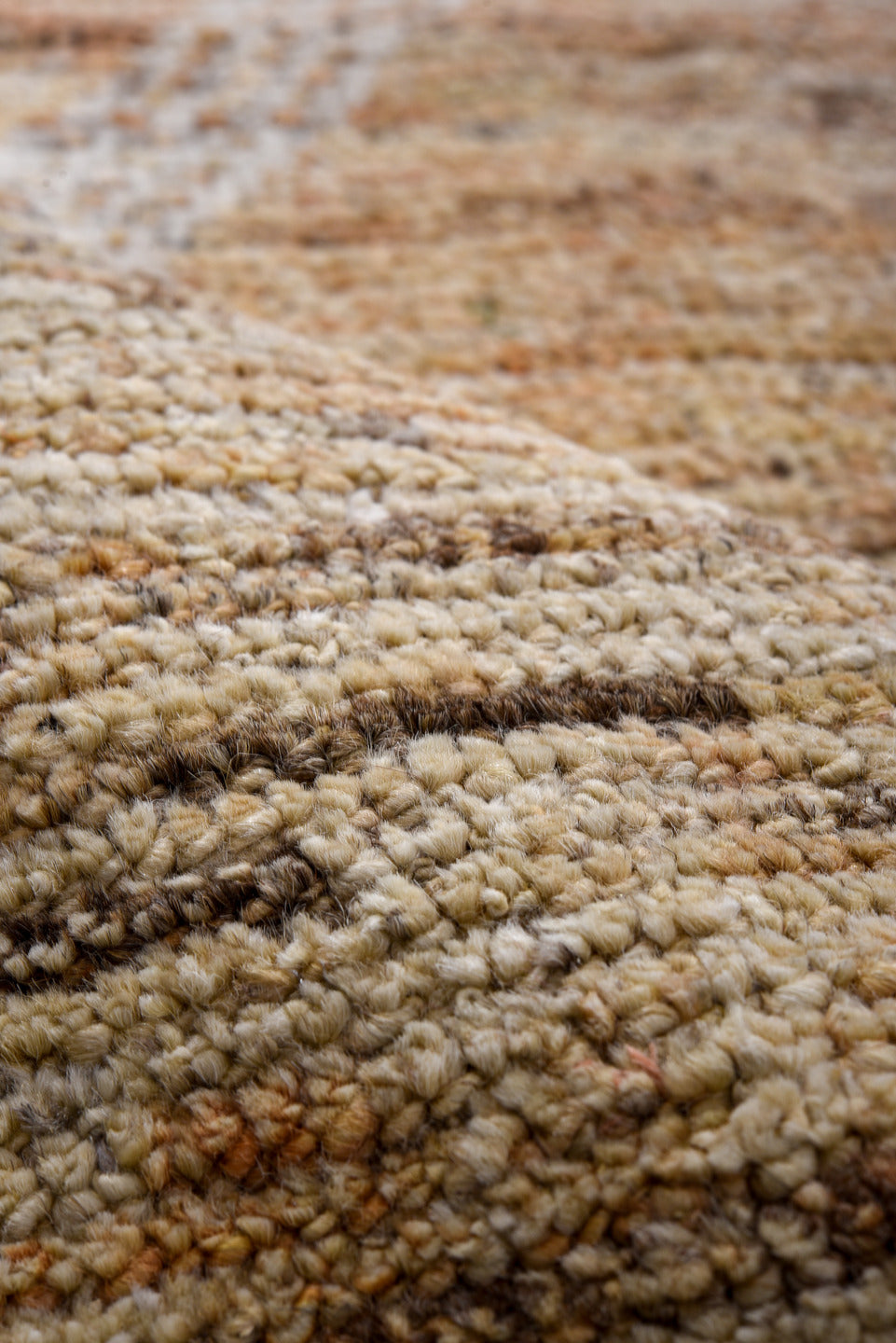 3' x 11' one-of-a-kind handmade vintage Tulu runner rug. Color palette: black, brown, dim gray, gray, light gray, off-white