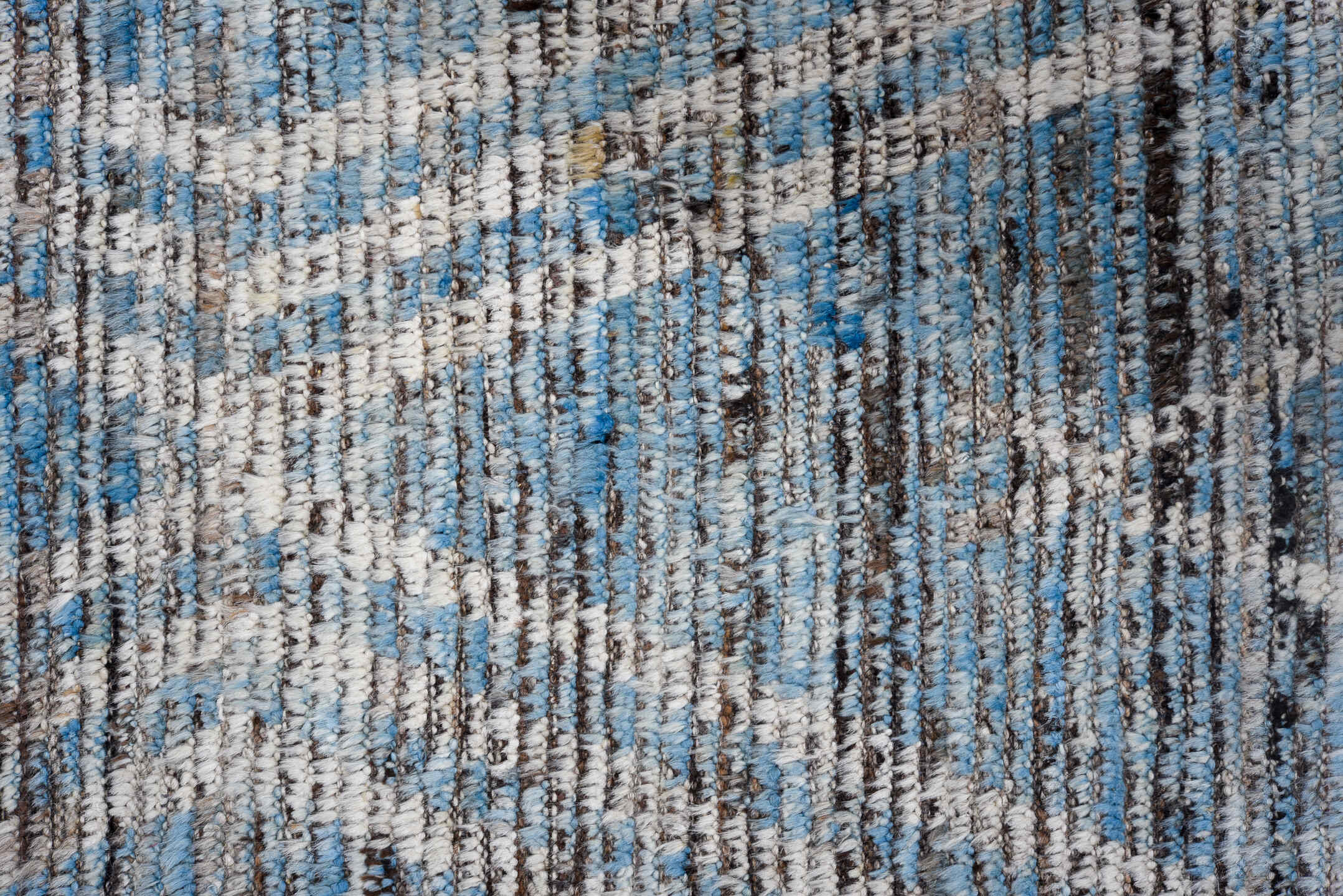 3' x 16' one-of-a-kind handmade vintage Tulu runner rug. Color palette: black, blue, dark gray, dim gray, gainsboro, gray