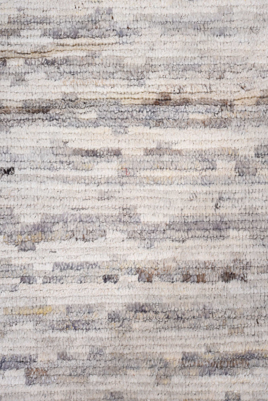 3' x 9' one-of-a-kind handmade vintage Tulu runner rug. Color palette: ivory, gray, taupe, charcoal, cream, beige, black