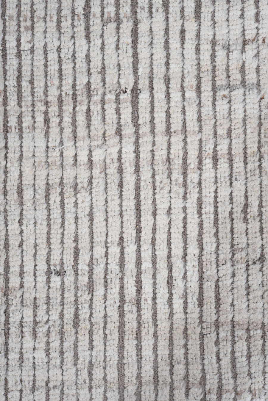 8' x 11' one-of-a-kind handmade vintage Tulu large size rug. Color palette: ivory, taupe, brown, gray, beige