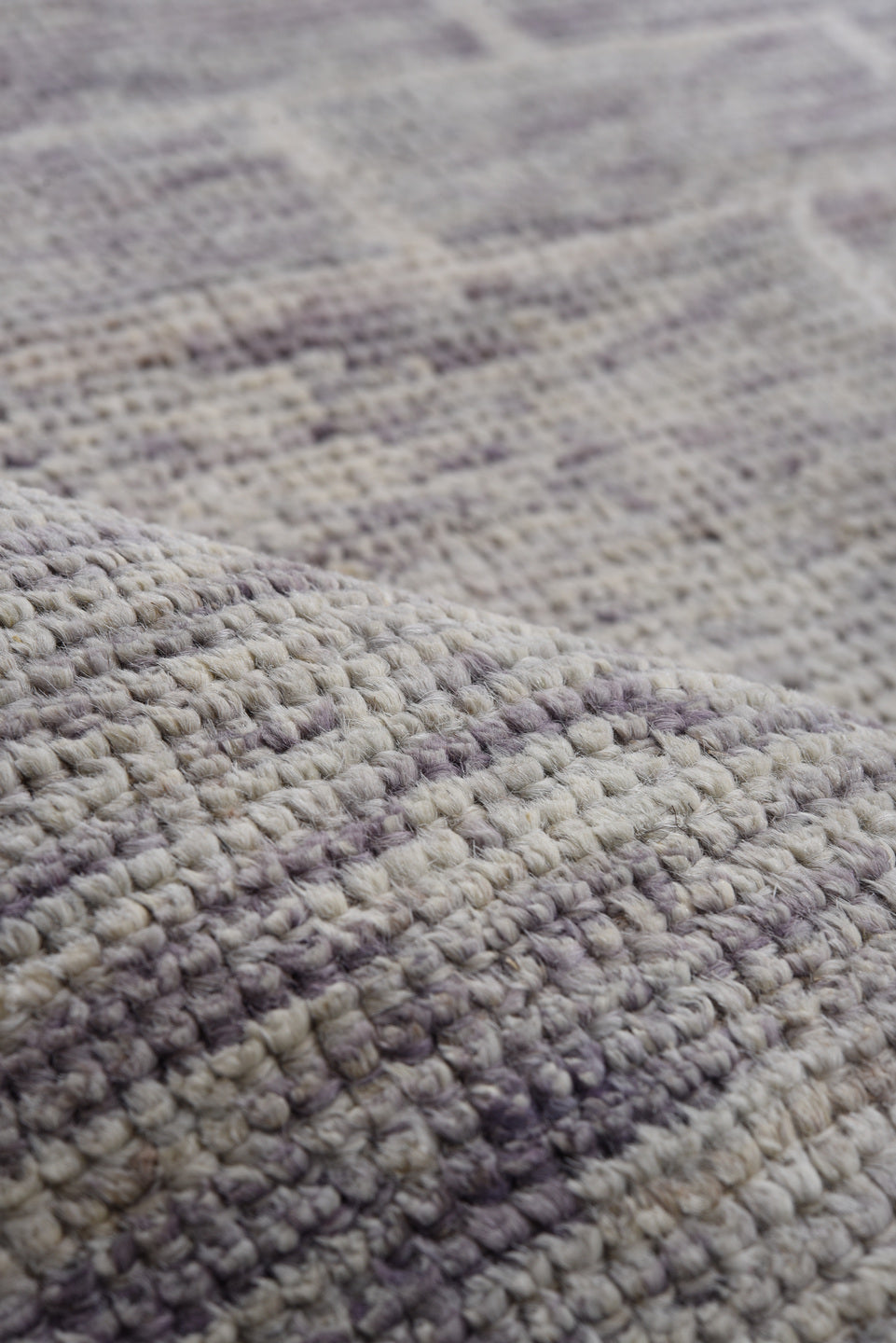 8' x 9' one-of-a-kind handmade vintage Tulu large size rug. Color palette: ivory, taupe, gray, greige, charcoal, beige