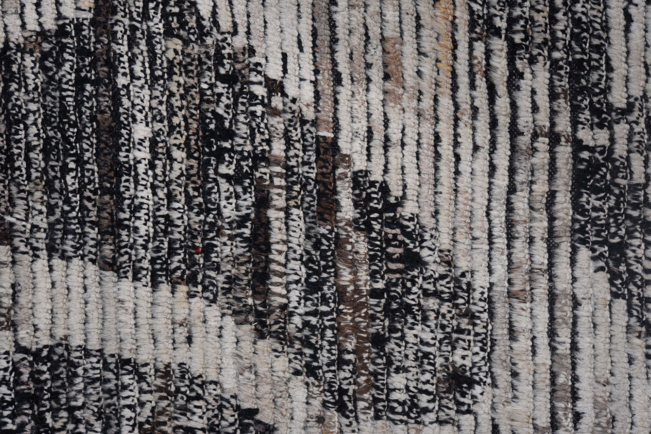 9' x 12' one-of-a-kind handmade vintage Tulu large size rug. Color palette: black, blue, charcoal, dark gray, dim gray