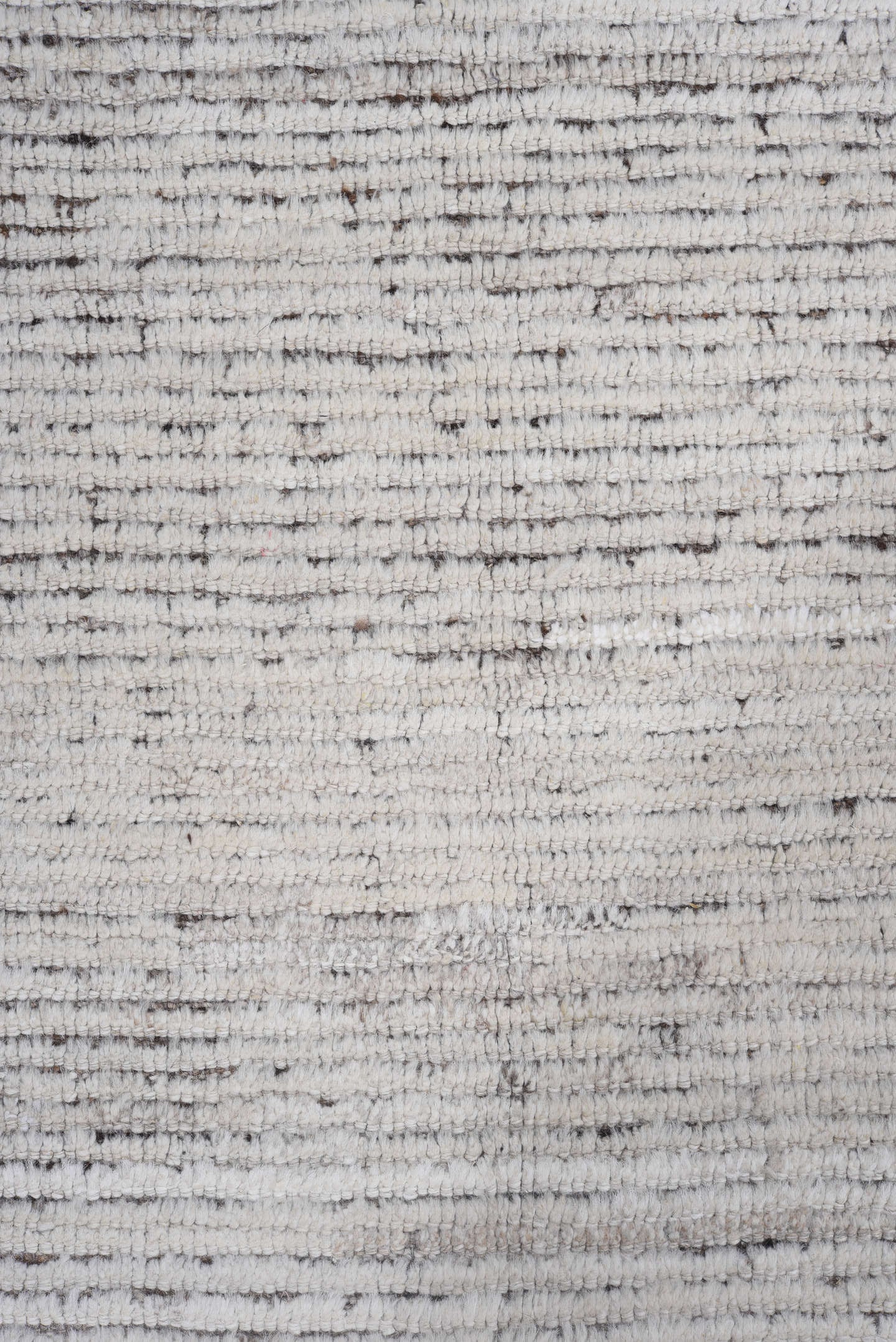 9' x 11' one-of-a-kind handmade vintage Tulu large size rug. Color palette: ivory, charcoal, taupe, brown, gray, black