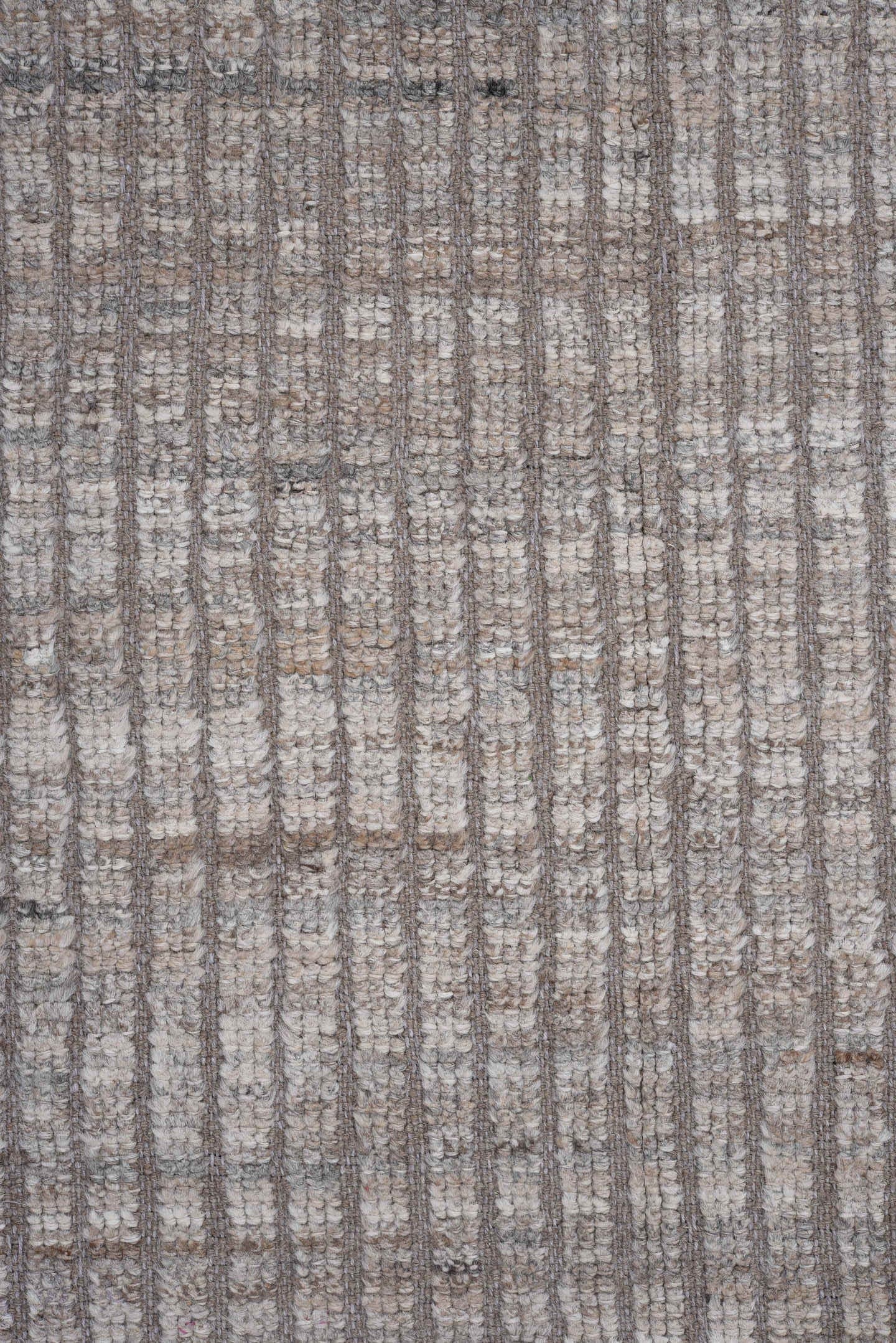 6' x 8' one-of-a-kind handmade vintage Tulu medium size rug. Color palette: taupe, ivory, brown, gray, beige