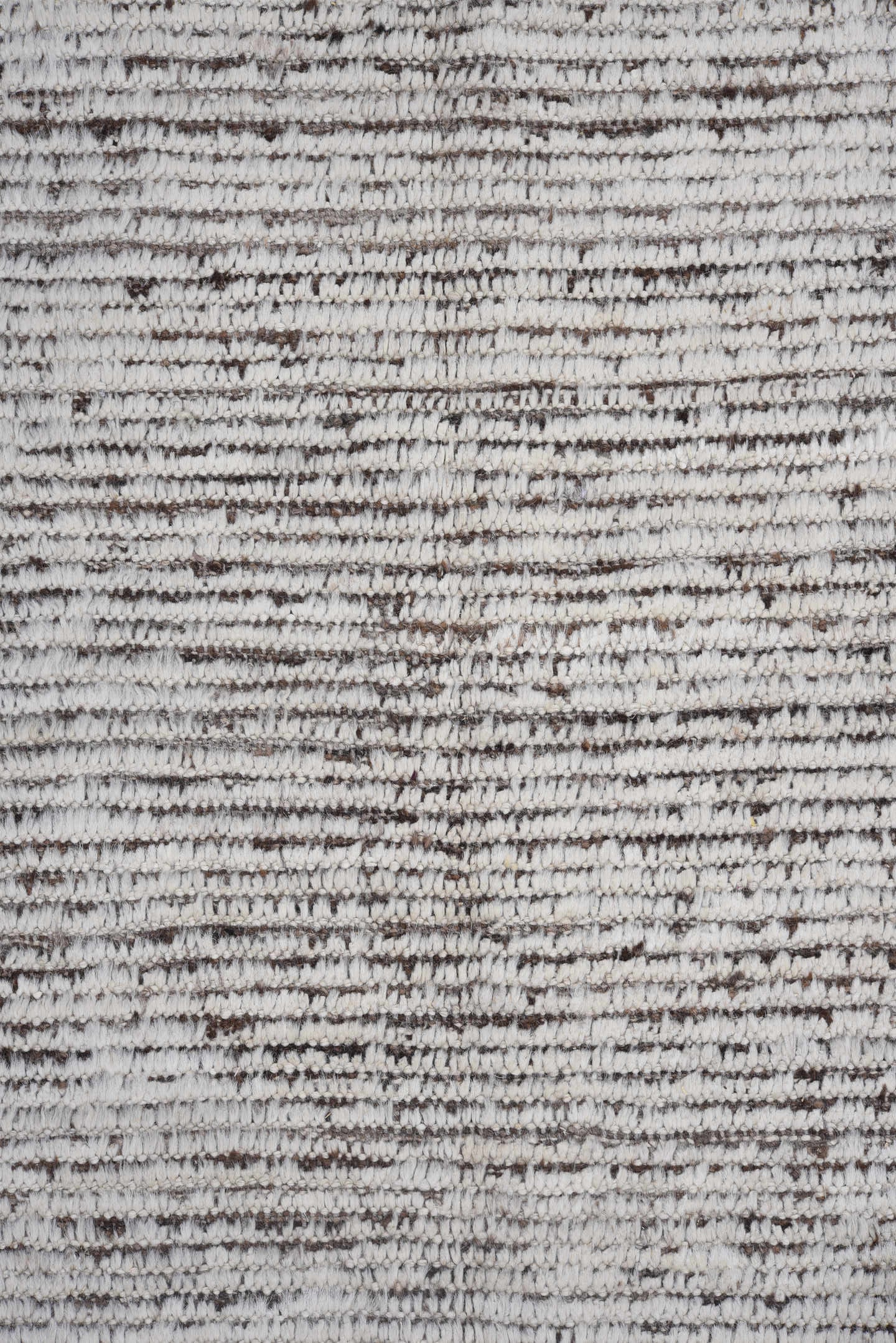 6' x 8' one-of-a-kind handmade vintage Tulu rug. Color palette: ivory, brown, taupe, charcoal, beige, gray, black