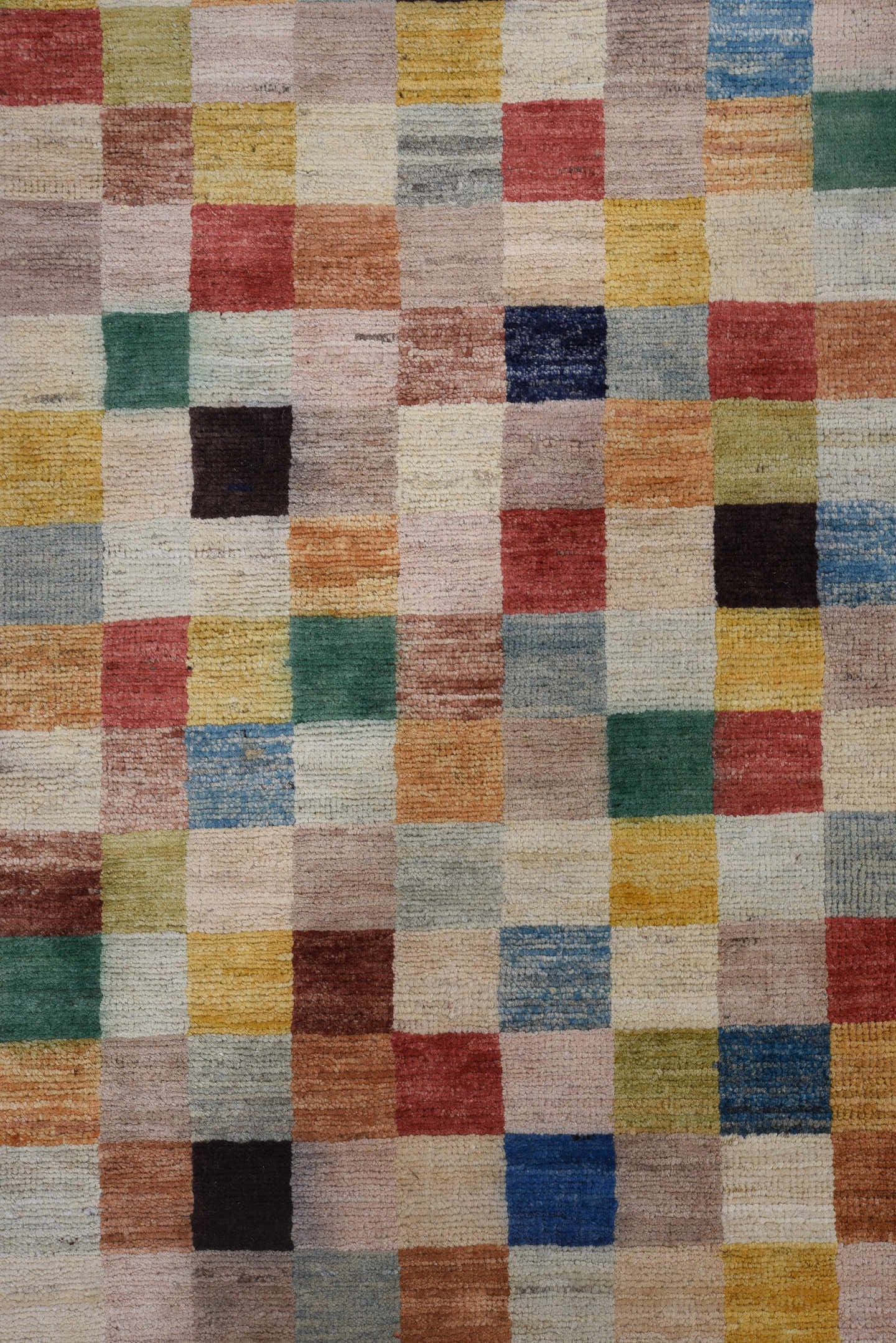 8' x 11' one-of-a-kind handmade vintage Afghan large size rug. Color palette: terra cotta, ivory, camel, gold, slate, teal