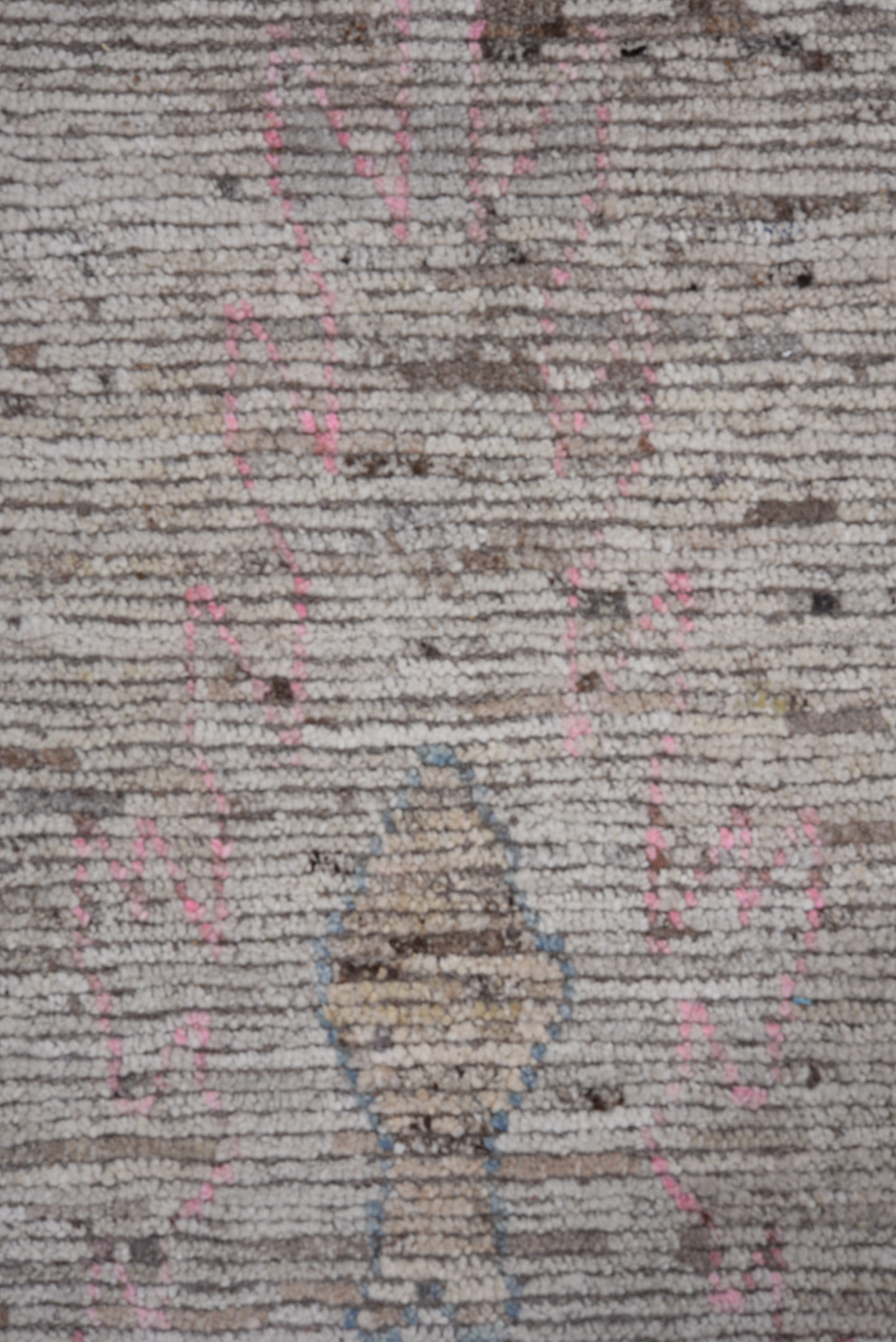 10' x 13' one-of-a-kind handmade vintage Oushak large size rug. Color palette: gray, powder blue, blush pink, ivory, taupe