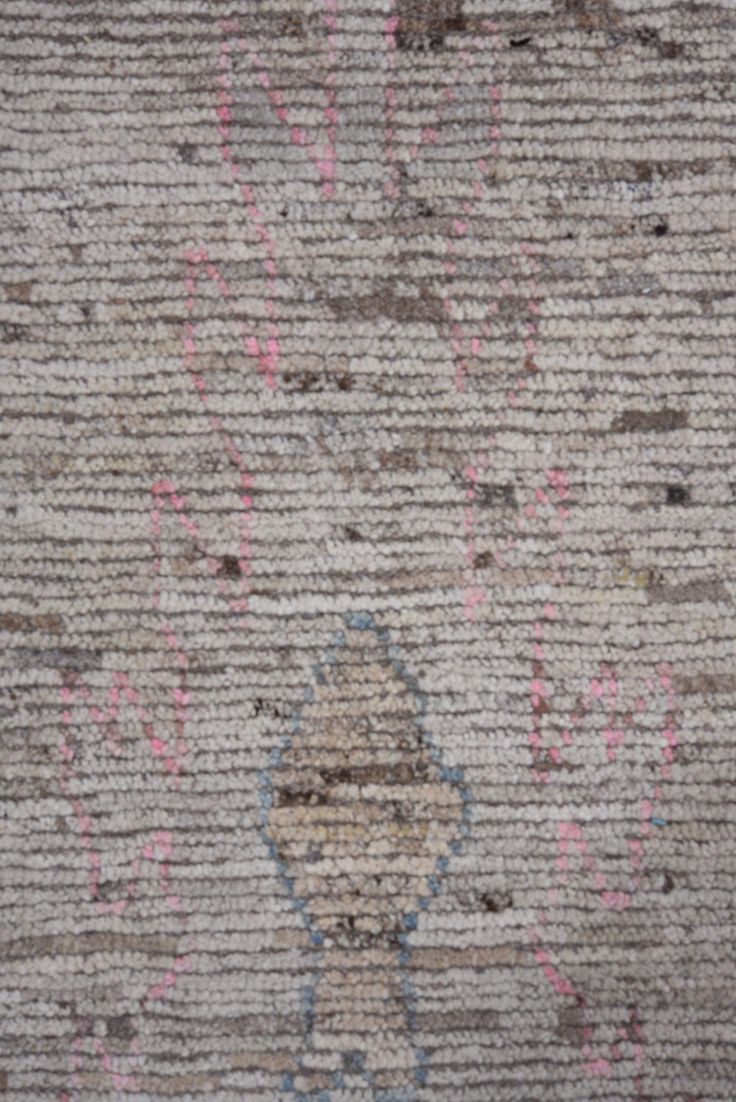 10' x 13' one-of-a-kind handmade vintage Oushak large size rug. Color palette: gray, powder blue, blush pink, ivory, taupe