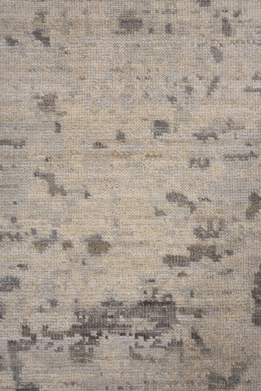 10' x 13' one-of-a-kind handmade vintage Oushak large size rug. Color palette: beige, taupe, gray, ivory