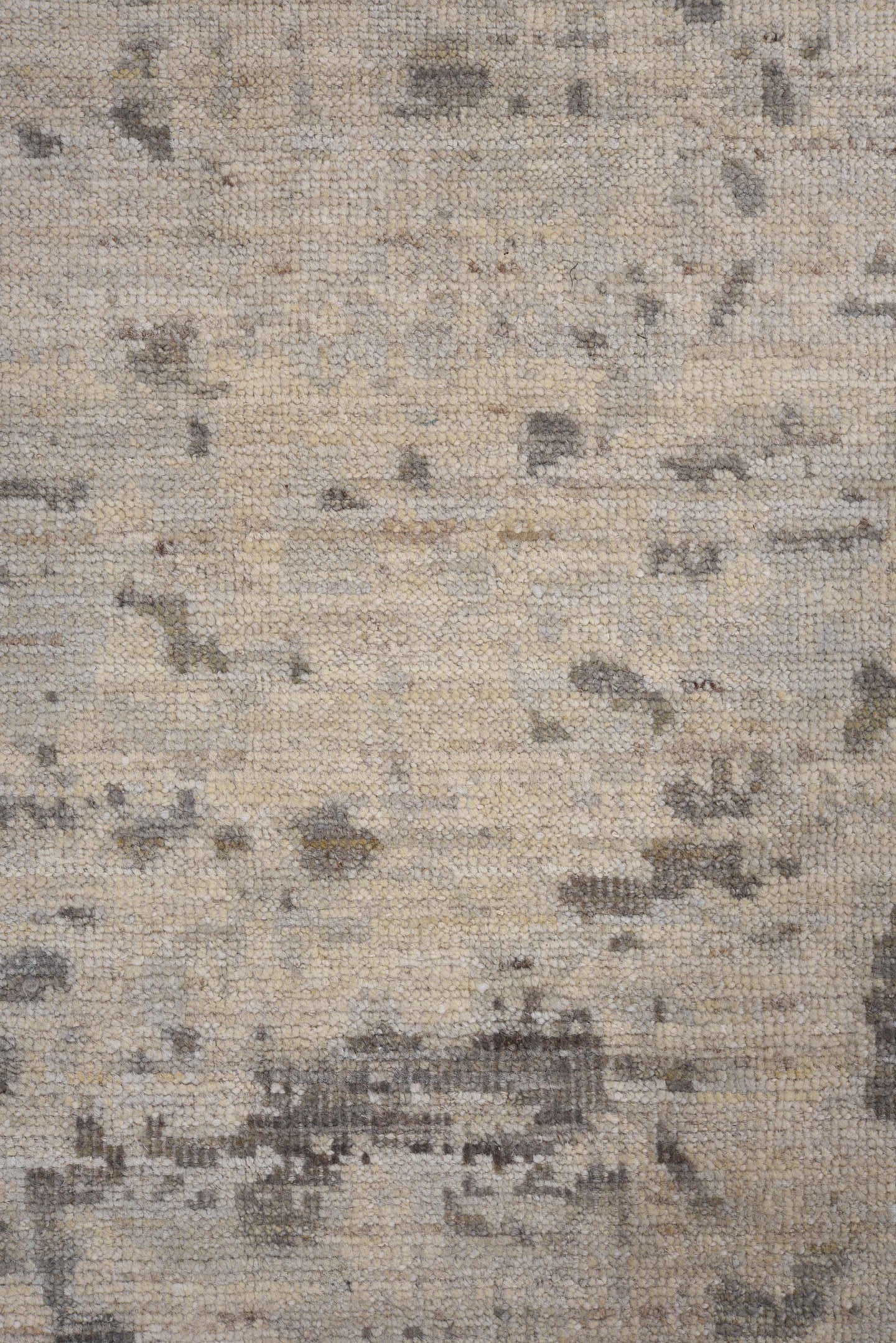 10' x 13' one-of-a-kind handmade vintage Oushak large size rug. Color palette: beige, taupe, gray, ivory