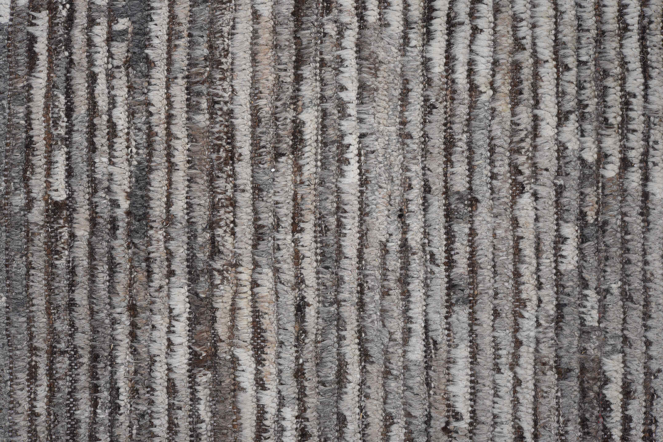 10' x 13' one-of-a-kind handmade vintage Tulu large size rug. Color palette: black, charcoal, dark gray, dim gray, gainsboro