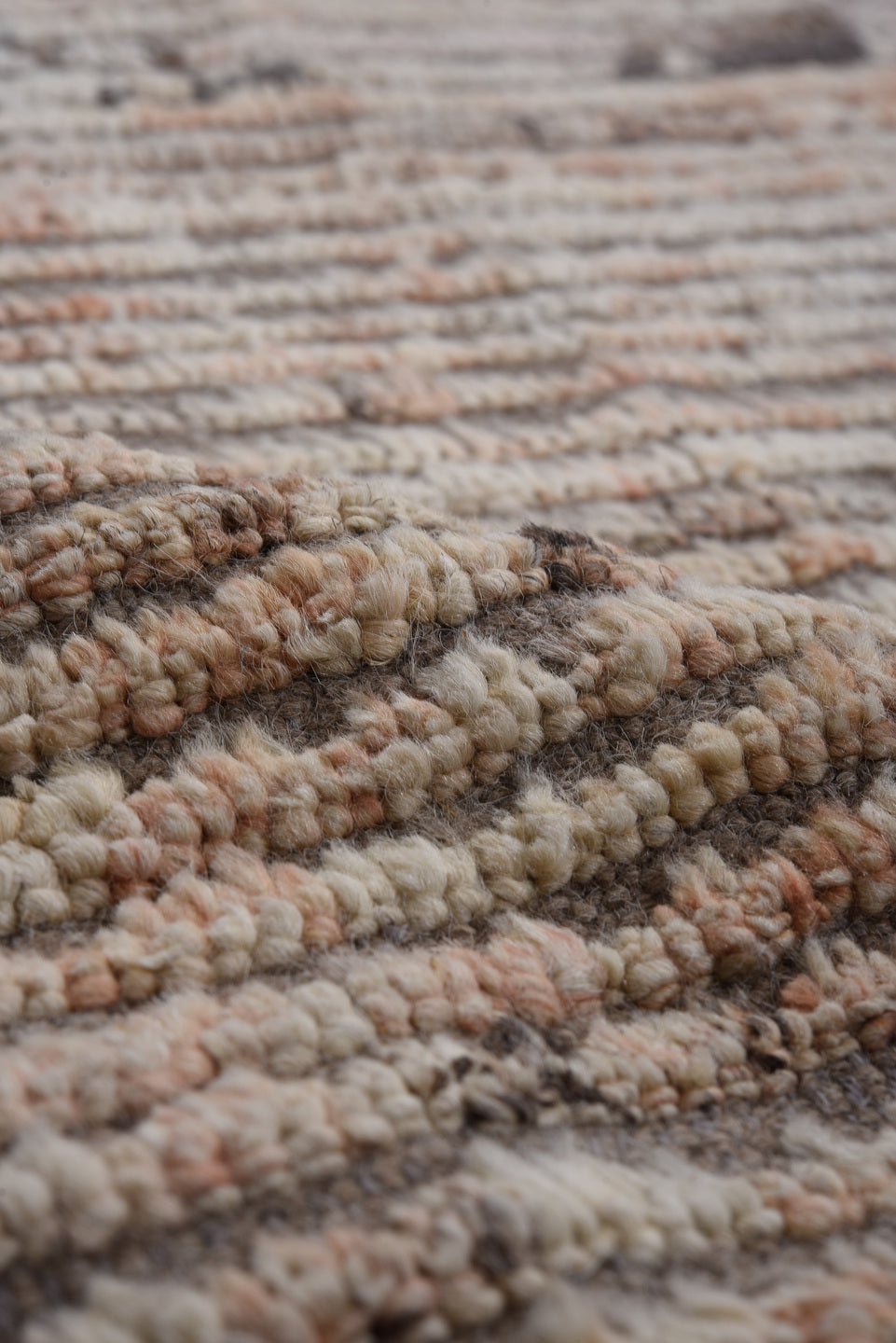 10' x 13' one-of-a-kind handmade vintage Tulu large size rug. Color palette: black, brown, dark gray, dim gray, gainsboro