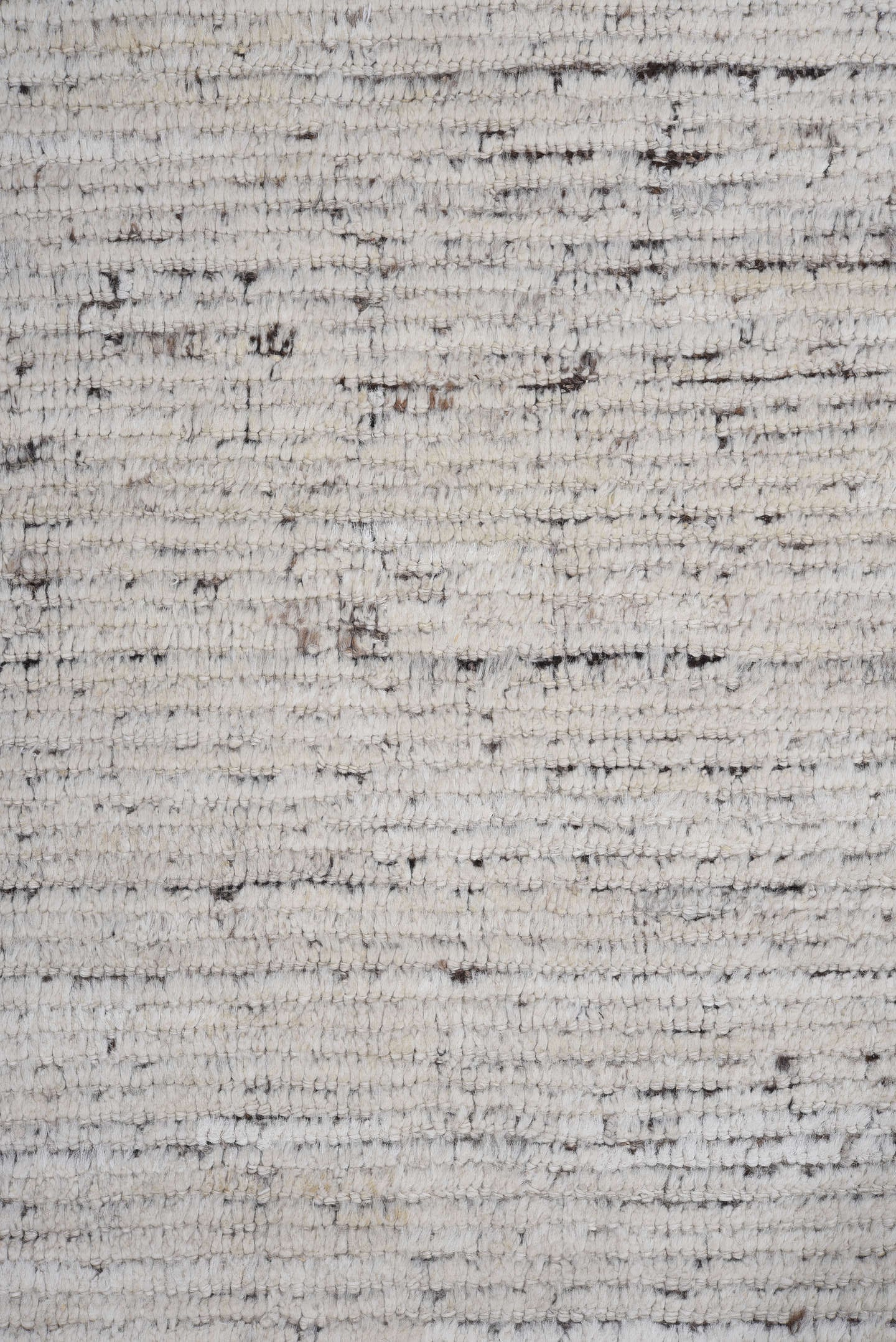 8' x 9' one-of-a-kind handmade vintage Tulu large size rug. Color palette: ivory, charcoal, taupe, brown, cream, gray, black