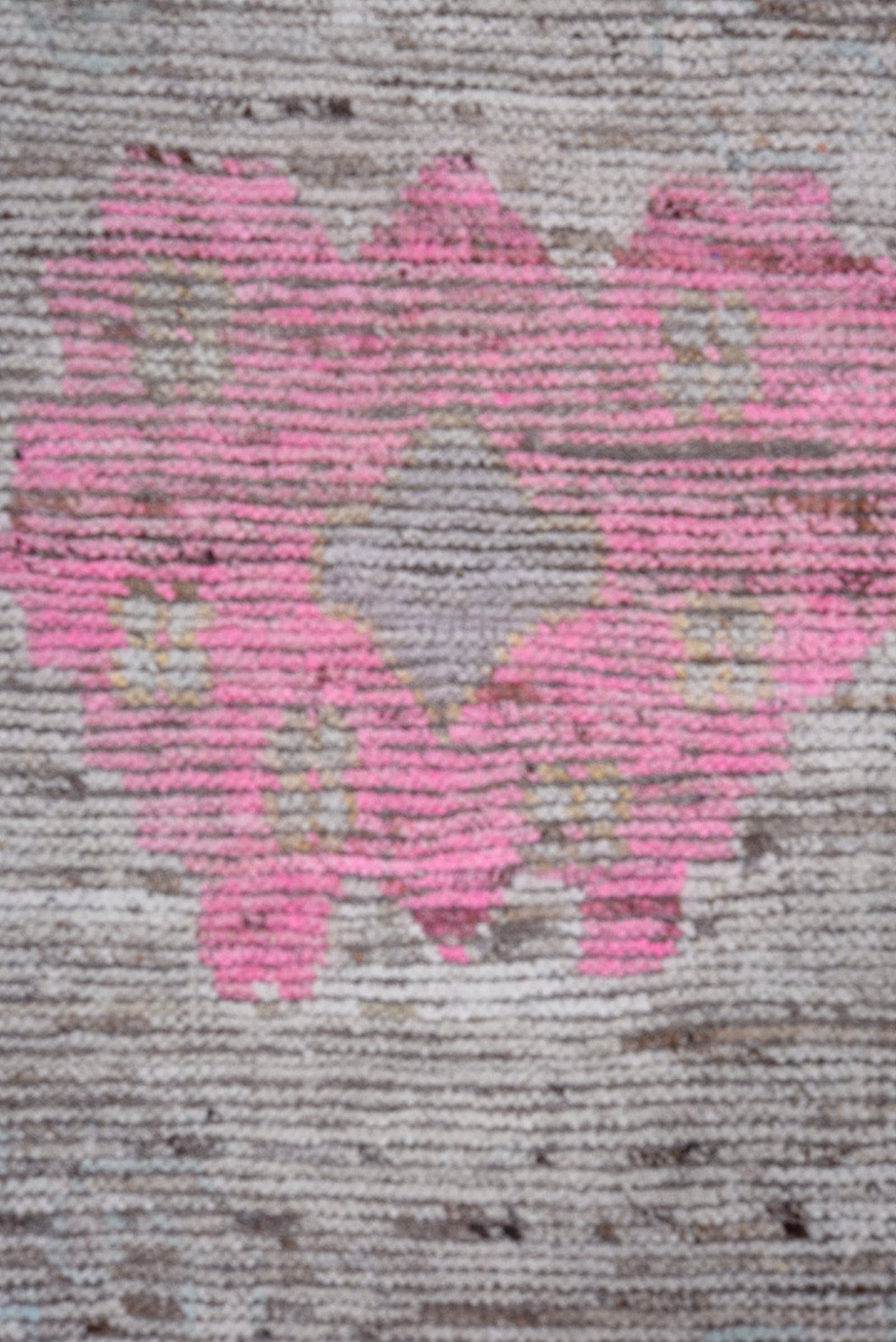 9' x 11' one-of-a-kind handmade vintage Oushak large size rug. Color palette: gray, pink, ivory, gold, taupe, beige