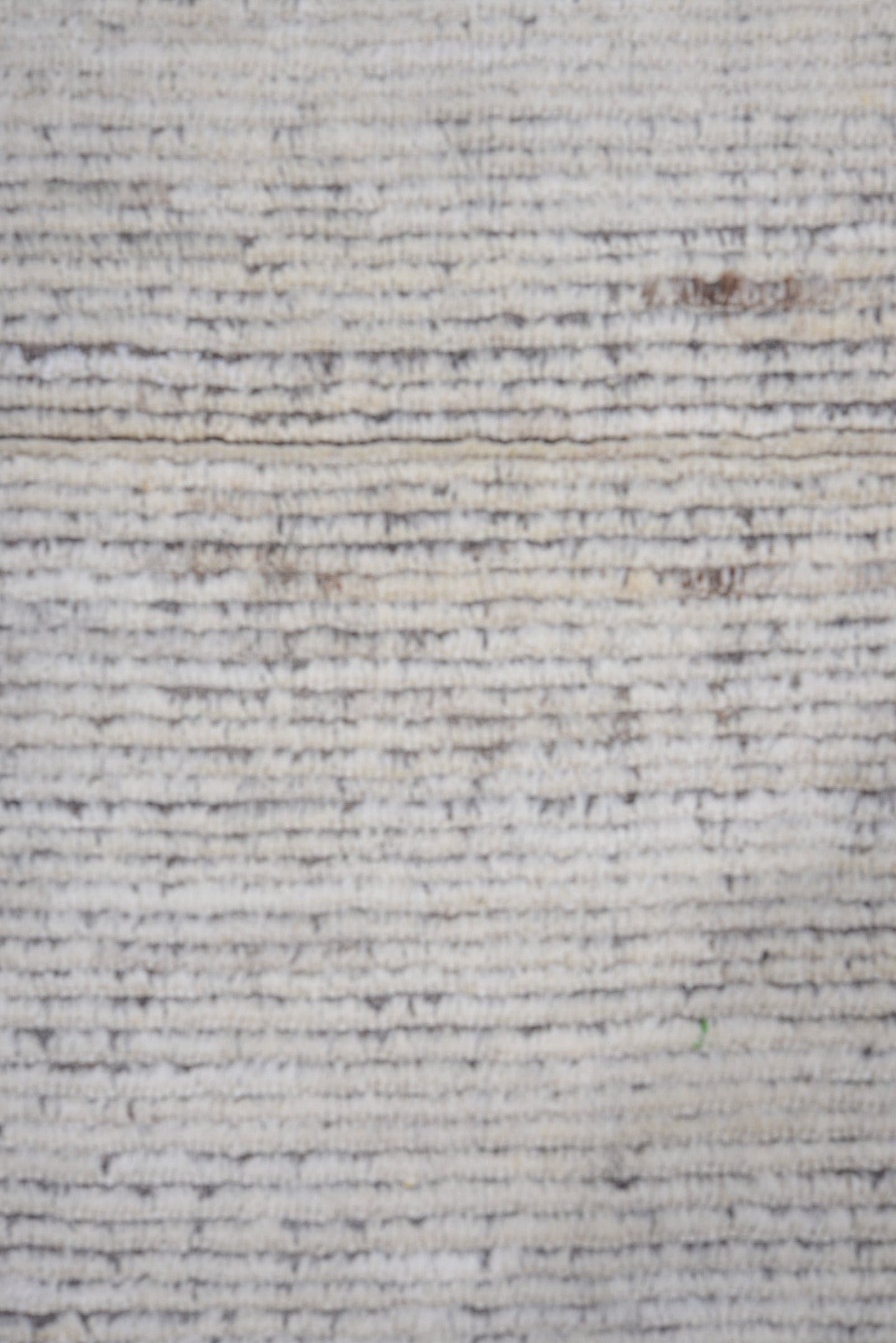 3' x 10' one-of-a-kind handmade vintage Tulu runner rug. Color palette: ivory, charcoal, taupe, gray, black, beige