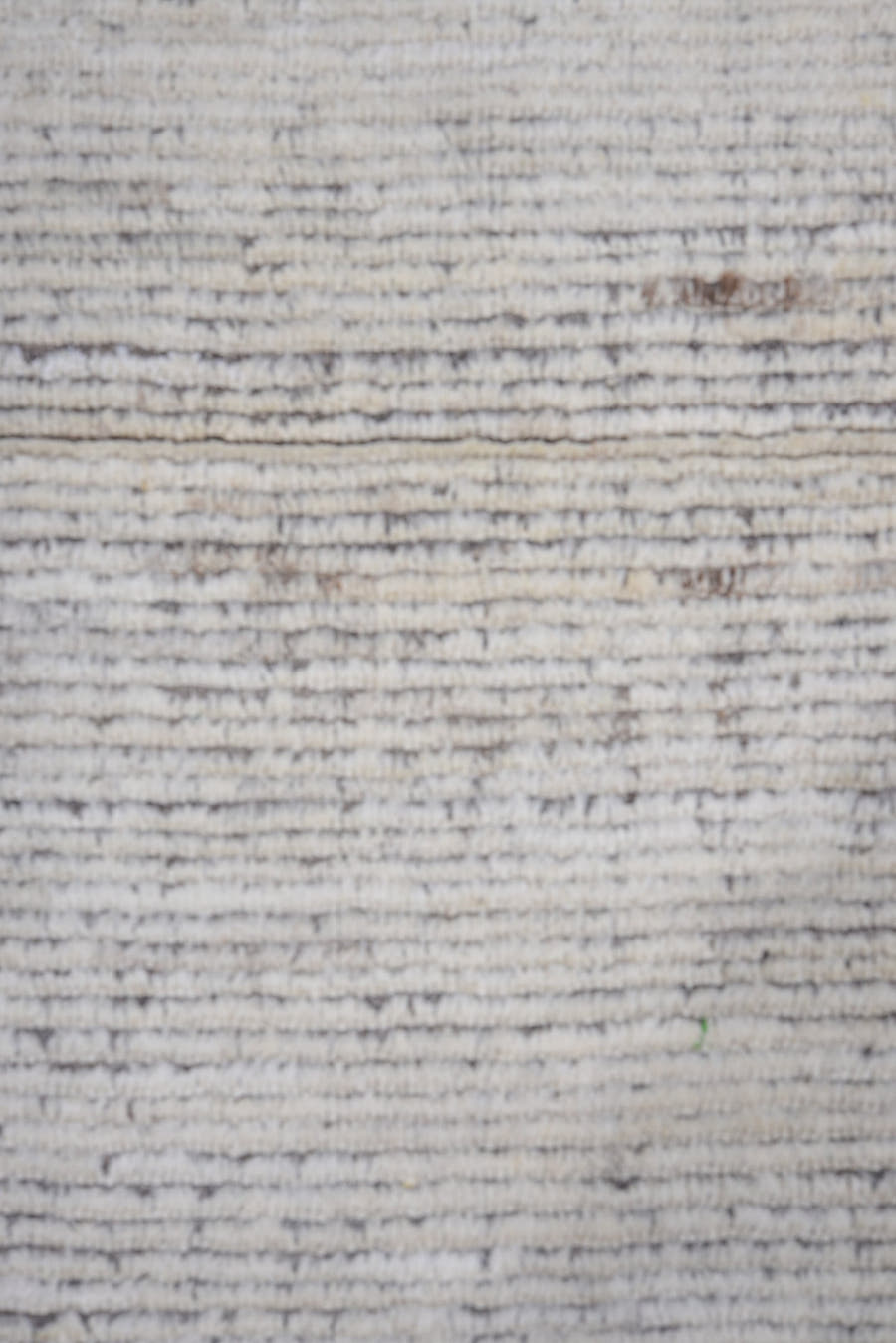 3' x 10' one-of-a-kind handmade vintage Tulu runner rug. Color palette: ivory, charcoal, taupe, gray, black, beige
