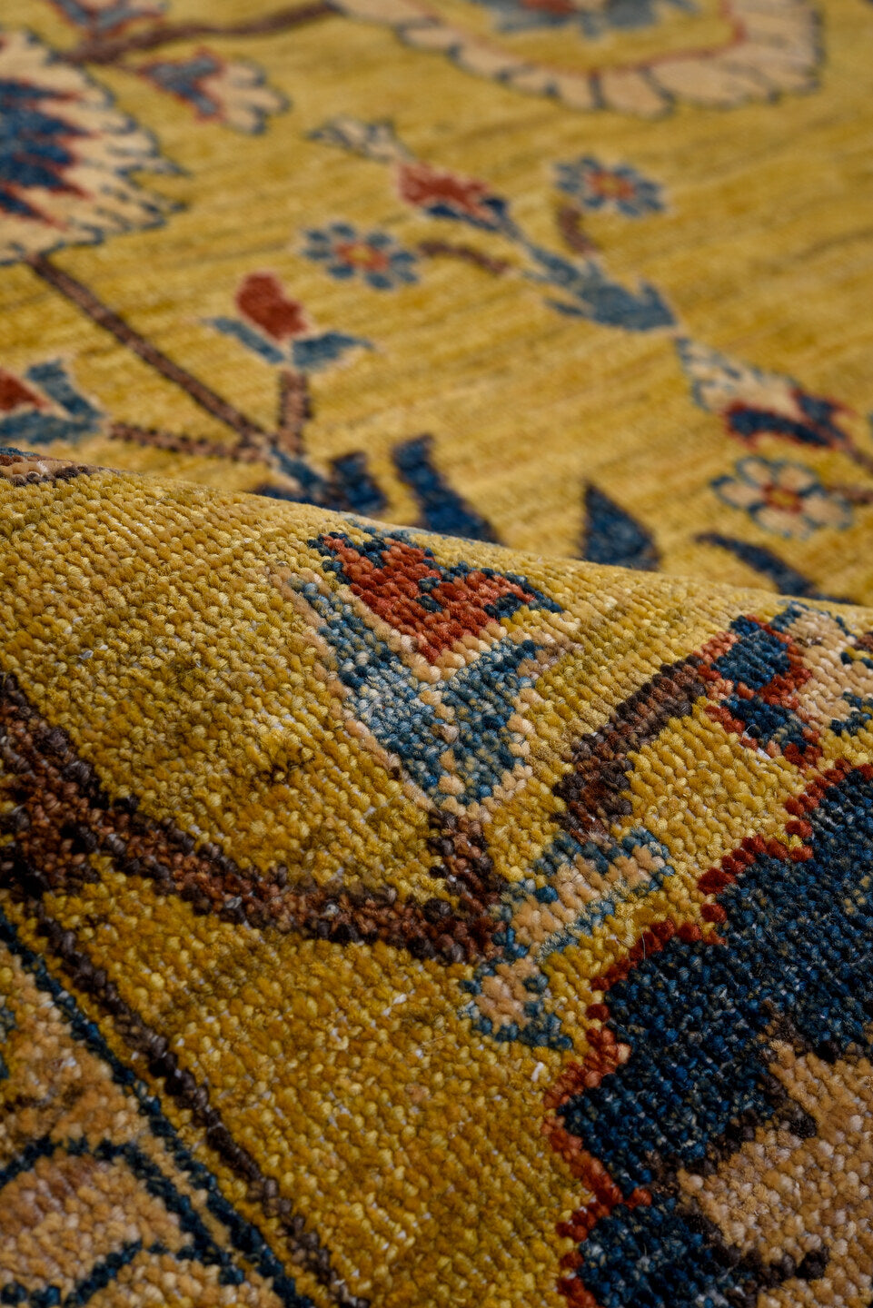 9' x 11' one-of-a-kind handmade vintage Afghan large size rug. Color palette: black, blue, brown, charcoal, dim gray, gray