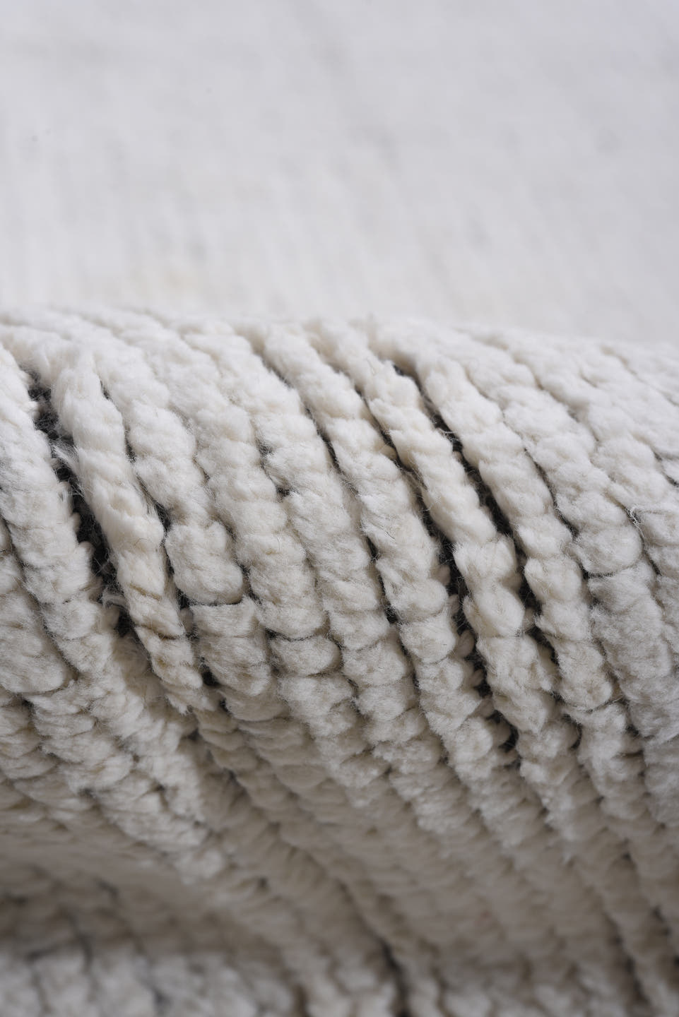 6' x 9' one-of-a-kind handmade vintage Tulu large size rug. Color palette: ivory, charcoal, gray, black