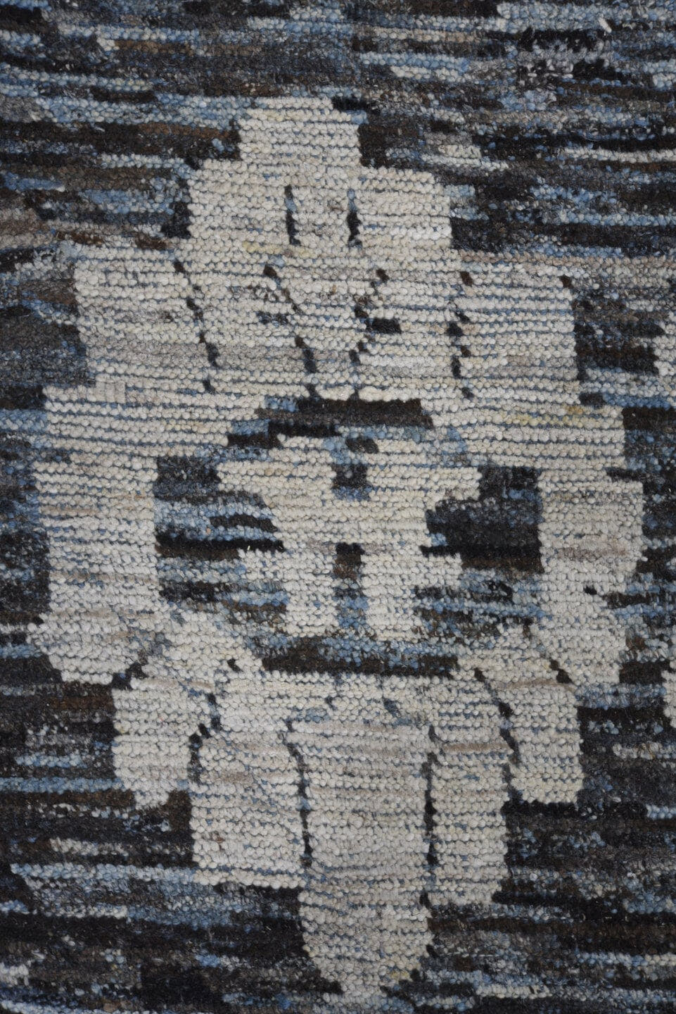 10' x 14' one-of-a-kind handmade vintage Oushak large size rug. Color palette: charcoal, ivory, slate, gray, taupe, black
