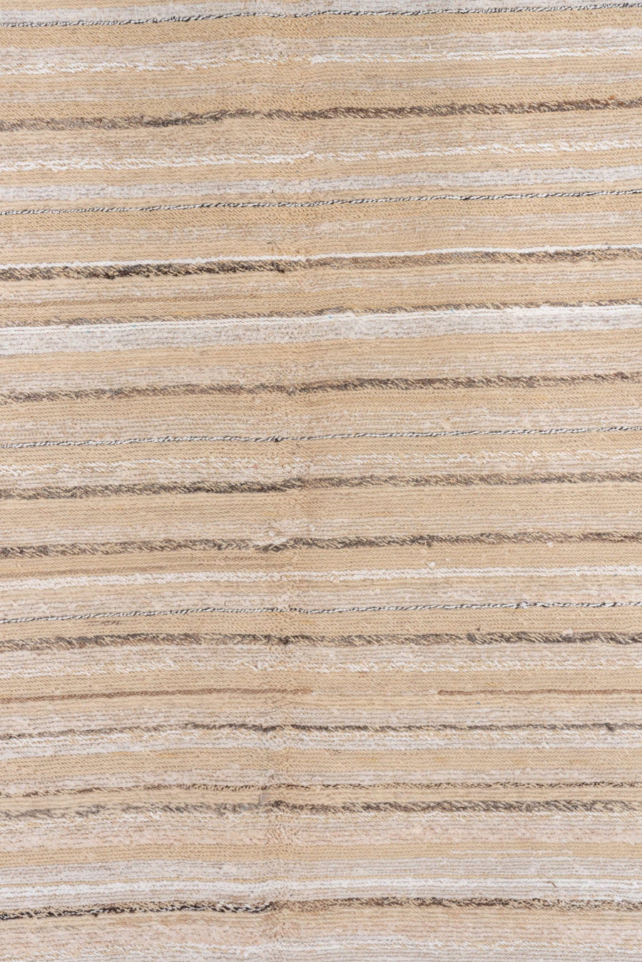 9' x 11' one-of-a-kind handmade vintage Oushak large size rug. Color palette: beige, ivory, taupe, camel, gray