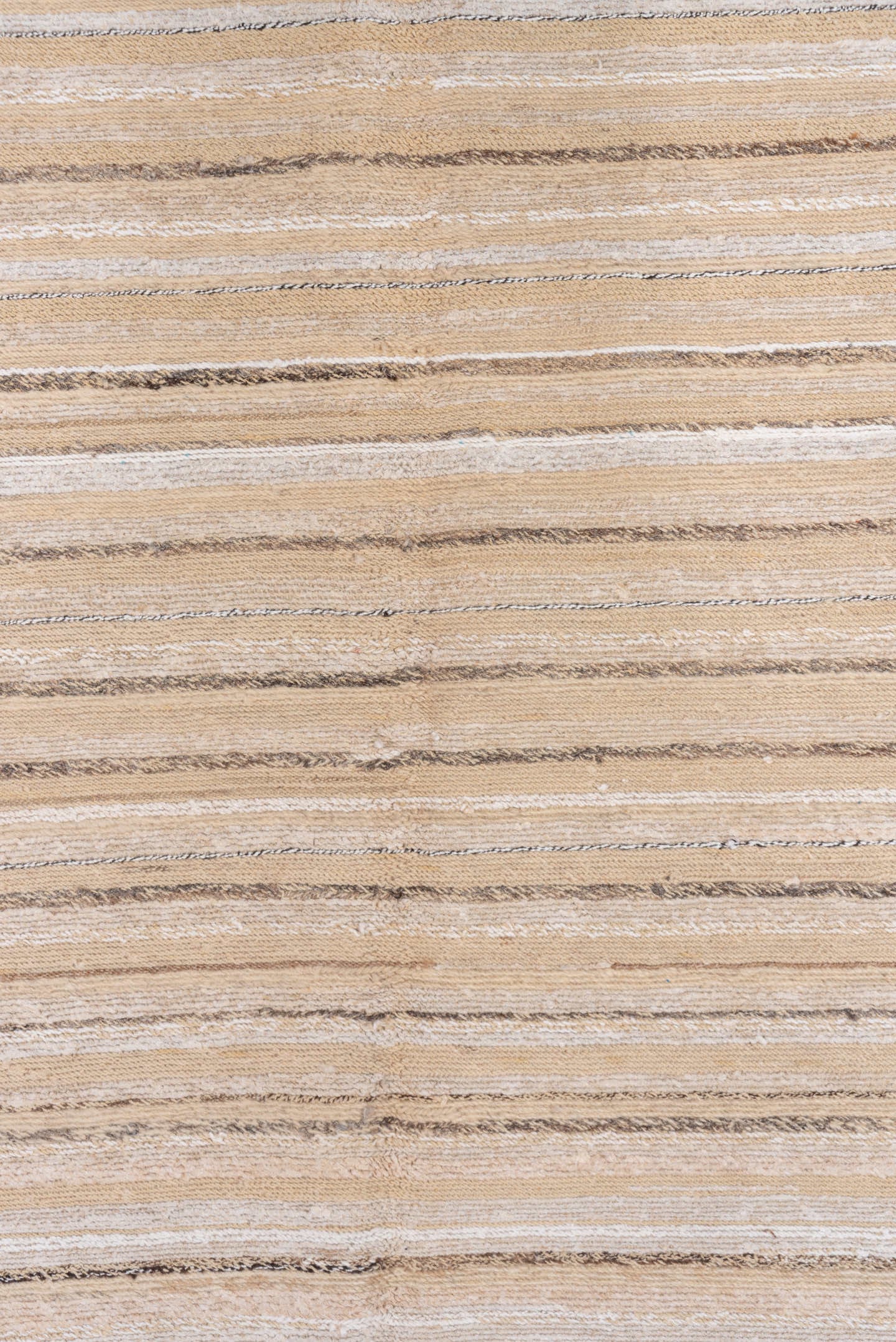 9' x 11' one-of-a-kind handmade vintage Oushak large size rug. Color palette: beige, ivory, taupe, camel, gray