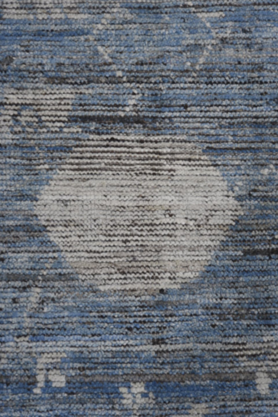 10' x 13' one-of-a-kind handmade vintage Oushak large size rug. Color palette: blue, ivory, slate, steel_blue, gray