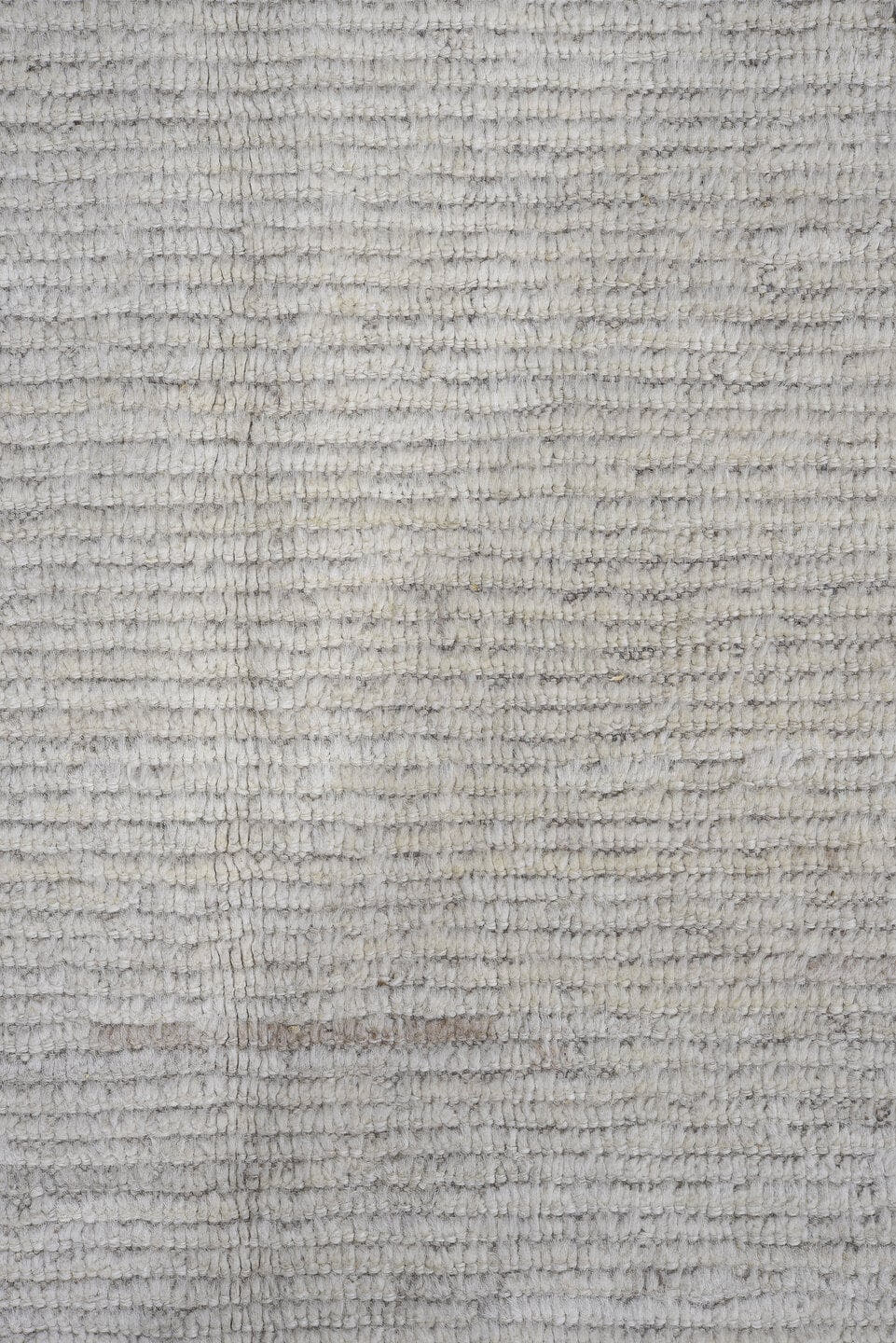 7' x 16' one-of-a-kind handmade vintage Tulu rug. Color palette: ivory, cream, taupe, beige, light gray, gray