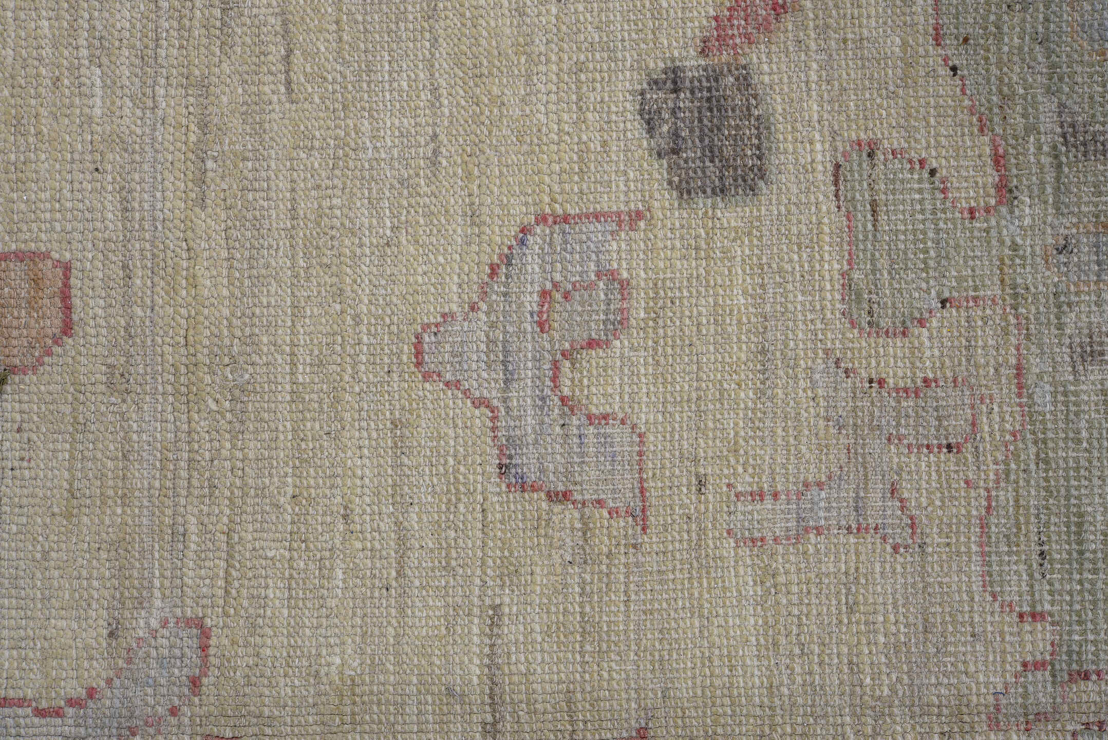 11' x 14' one-of-a-kind handmade vintage Oushak oversize rug. Color palette: black, brown, dark gray, dim gray, gray