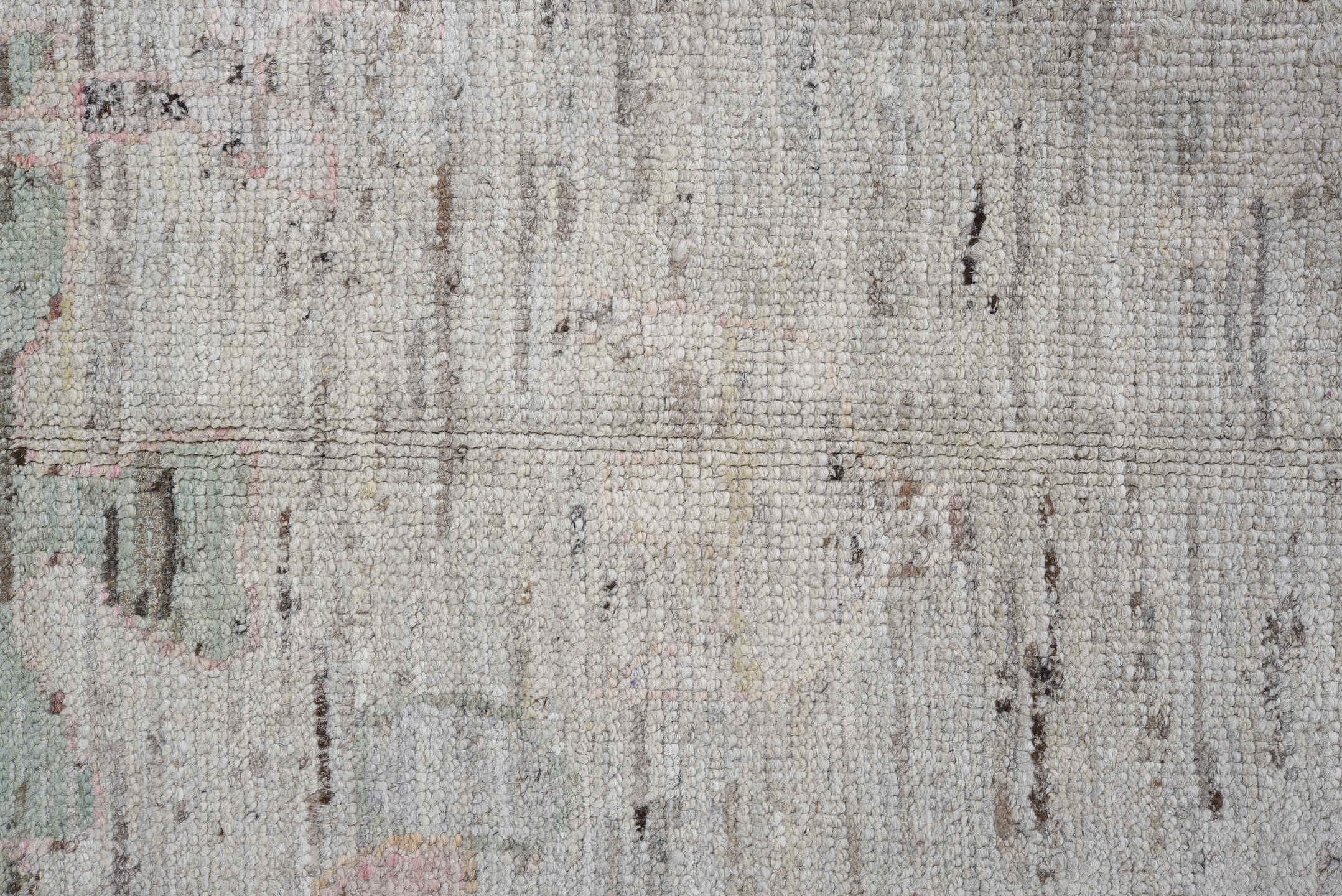 11' x 15' one-of-a-kind handmade vintage Oushak oversize rug. Color palette: black, brown, charcoal, dim gray, gray