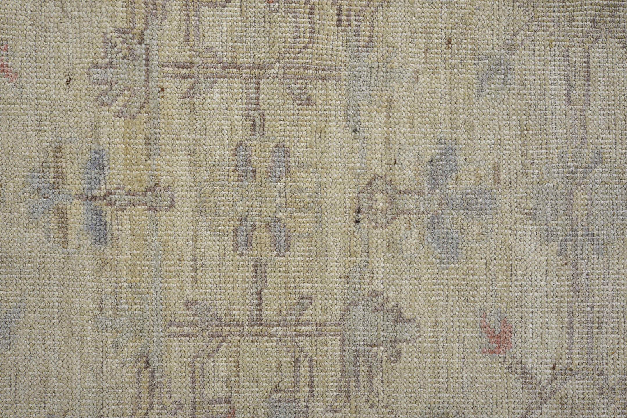 3' x 19' one-of-a-kind handmade vintage Oushak runner rug. Color palette: dark gray, gainsboro, gray, light gray, off-white