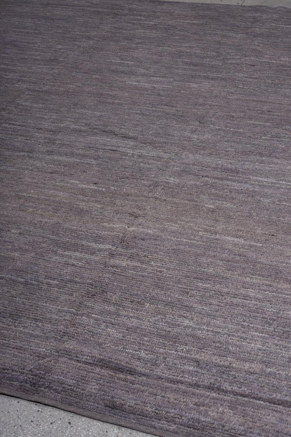 9' x 12' one-of-a-kind handmade vintage Tulu large size rug. Color palette: charcoal, slate, taupe, gray, black, beige