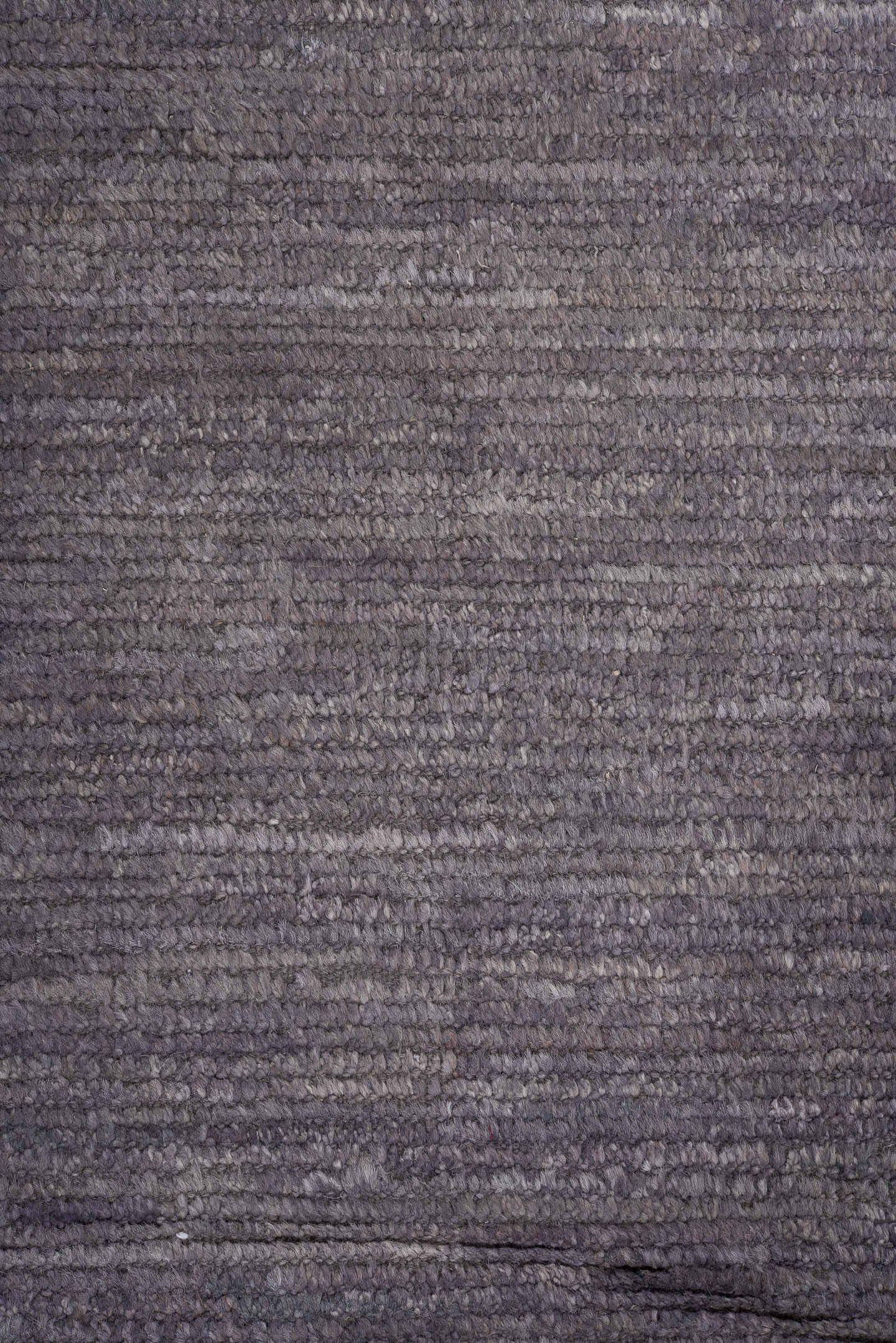 9' x 12' one-of-a-kind handmade vintage Tulu large size rug. Color palette: charcoal, slate, taupe, gray, black, beige