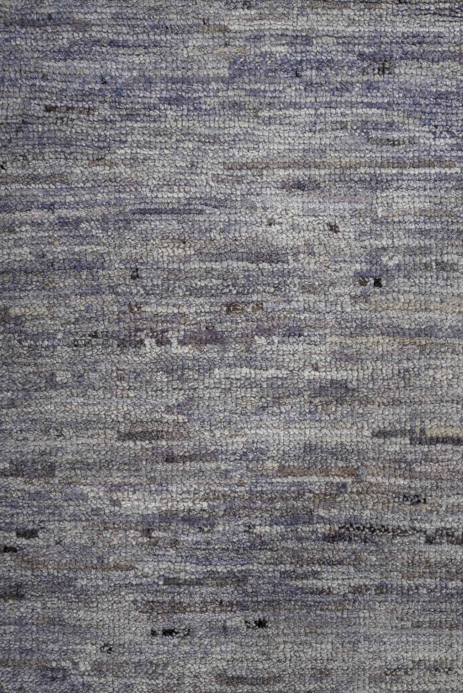 8' x 9' one-of-a-kind handmade vintage Tulu large size rug. Color palette: slate, ivory, gray, charcoal, pale blue, black