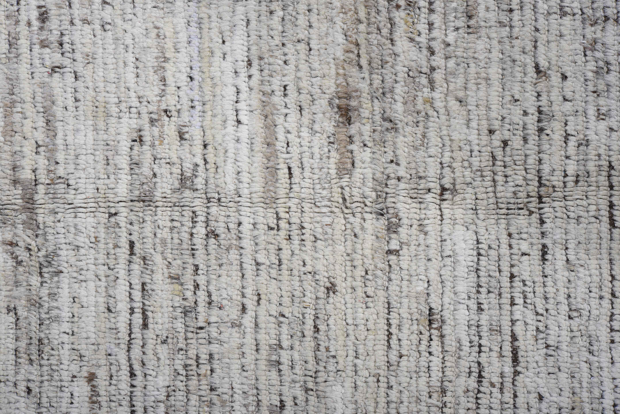 12' x 14' one-of-a-kind handmade vintage Tulu oversize rug. Color palette: brown, gray, light gray, off-white, snow, white