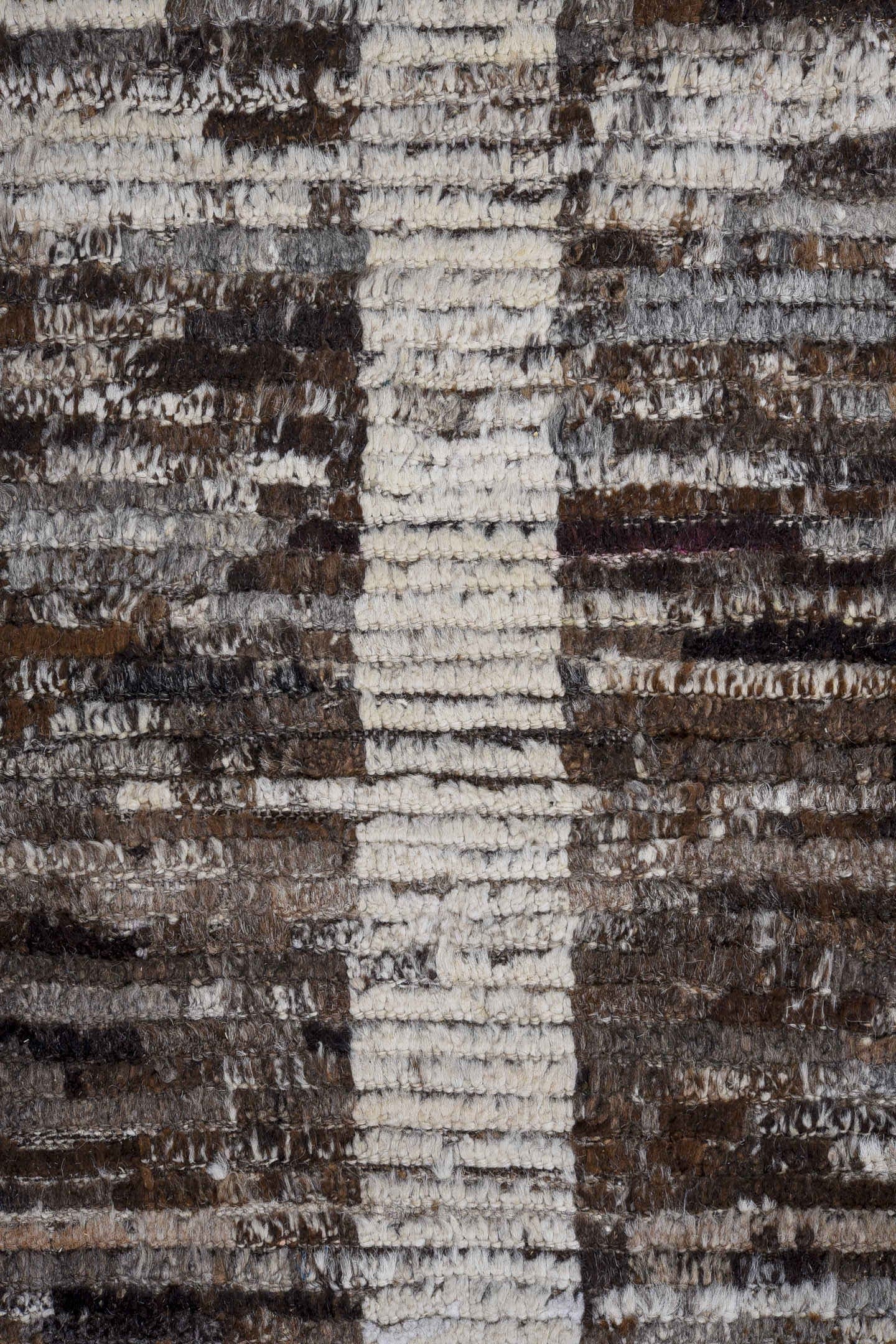 13' x 16' one-of-a-kind handmade vintage Tulu oversize rug. Color palette: charcoal, ivory, taupe, brown, slate, gray, black