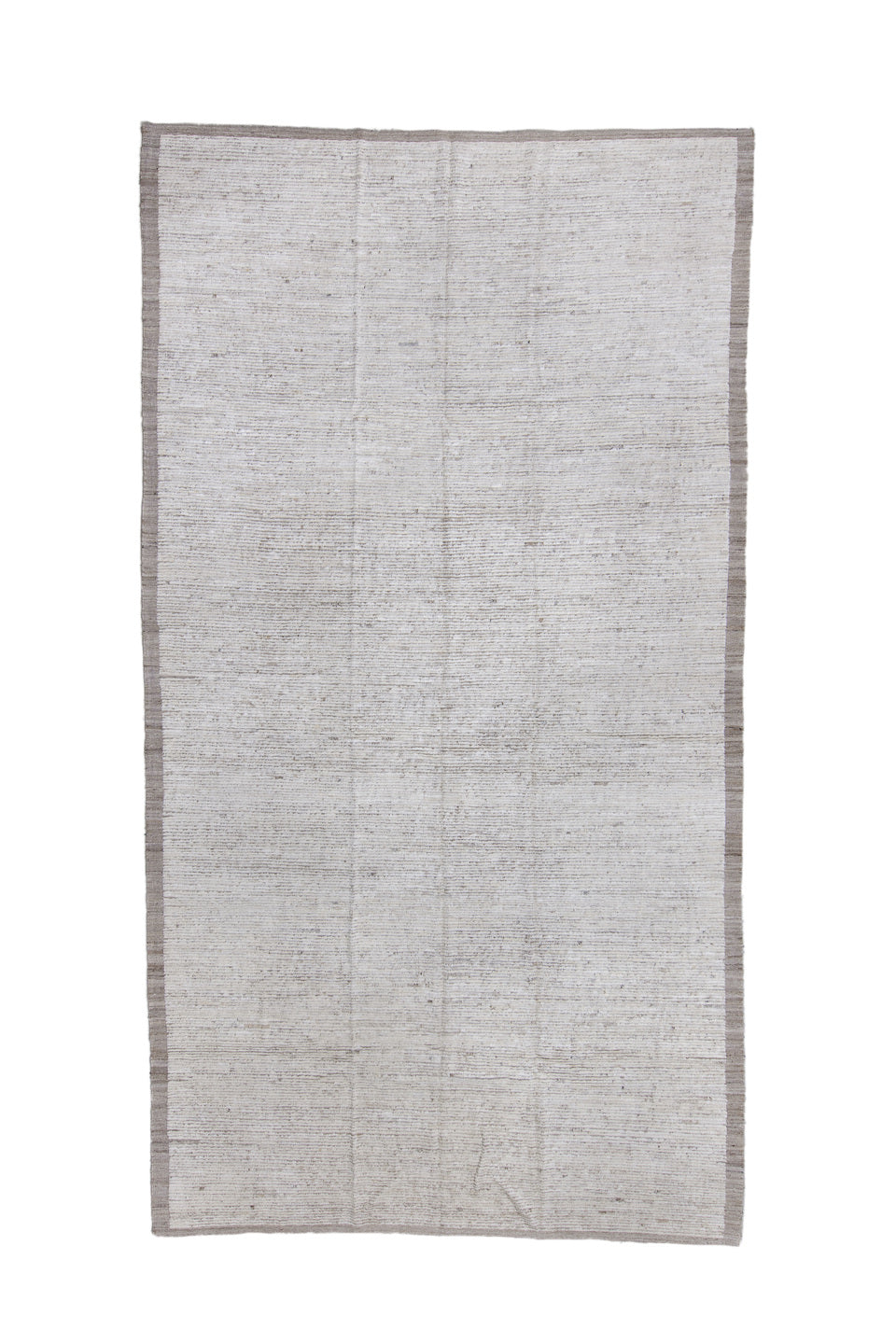 7' x 14' one-of-a-kind handmade vintage Tulu large size rug. Color palette: brown, gray, pink, redwood